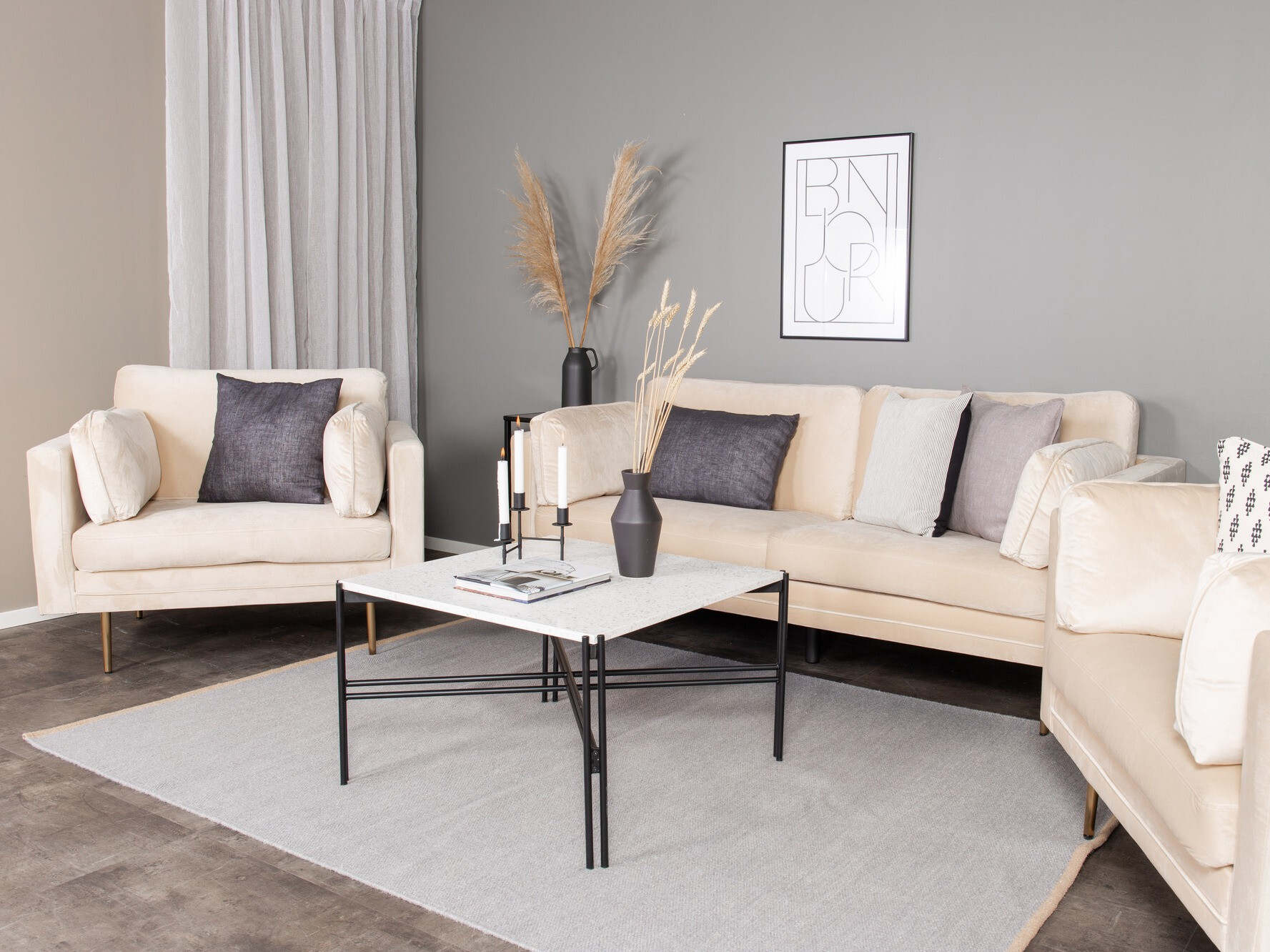 Armchair Dallas 100 (Light brown + Brown)