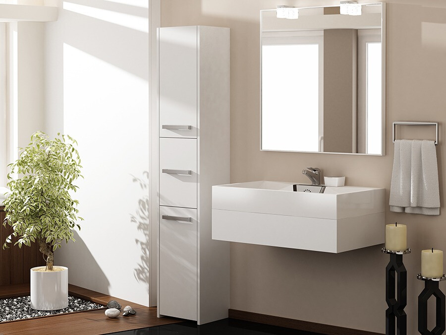 Standing bathroom cabinet Mandeville 251 (White)