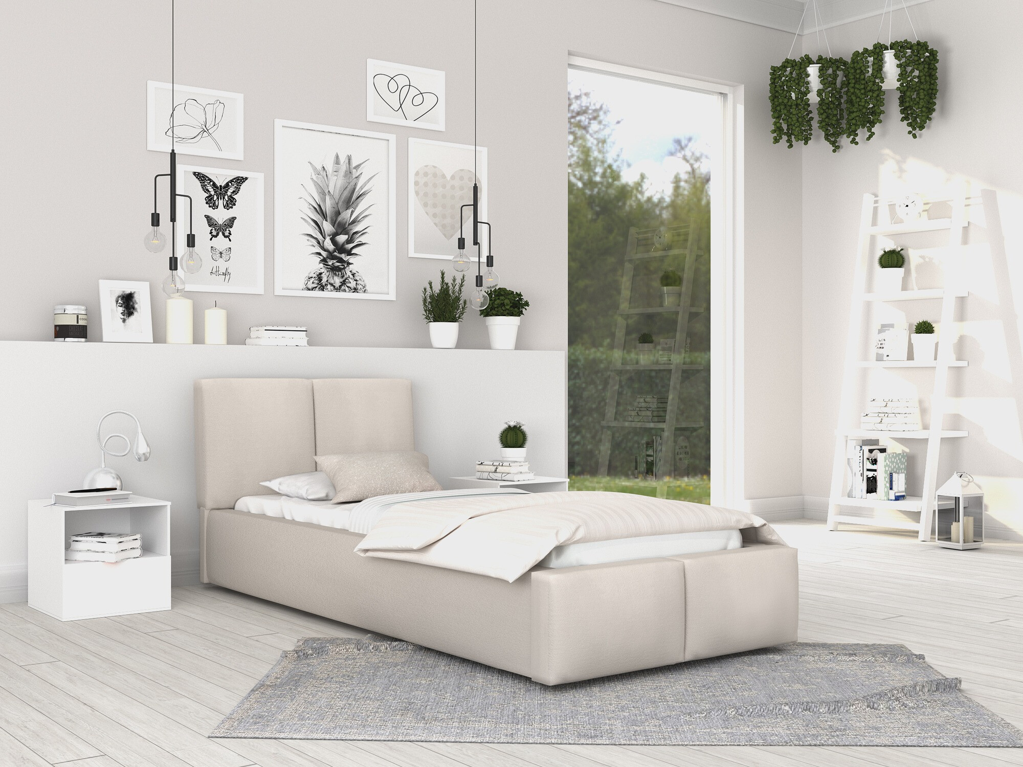 Bed Fairfield 109 (Cream)