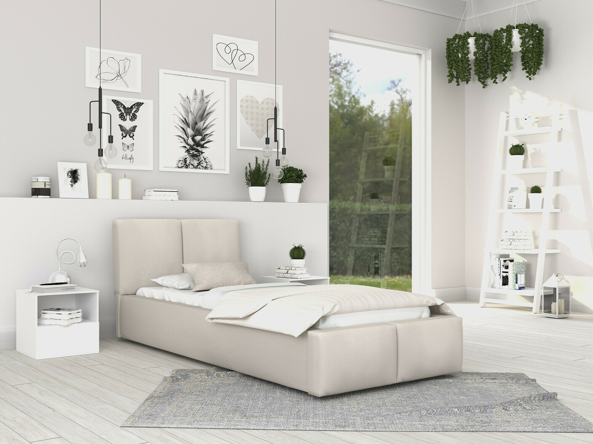Bed Fairfield 109 (Cream)