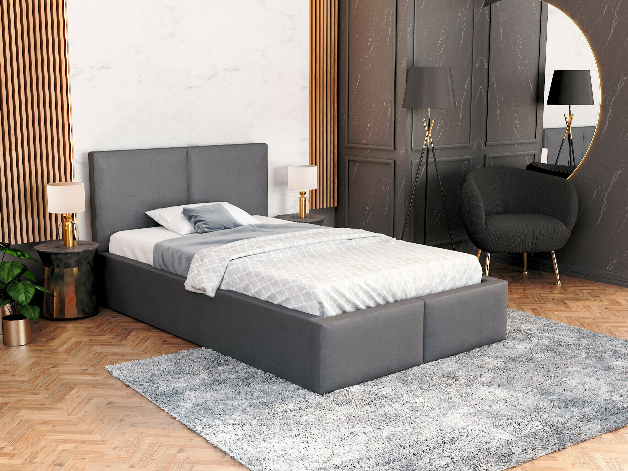 Bed Fairfield 109 (Graphite)