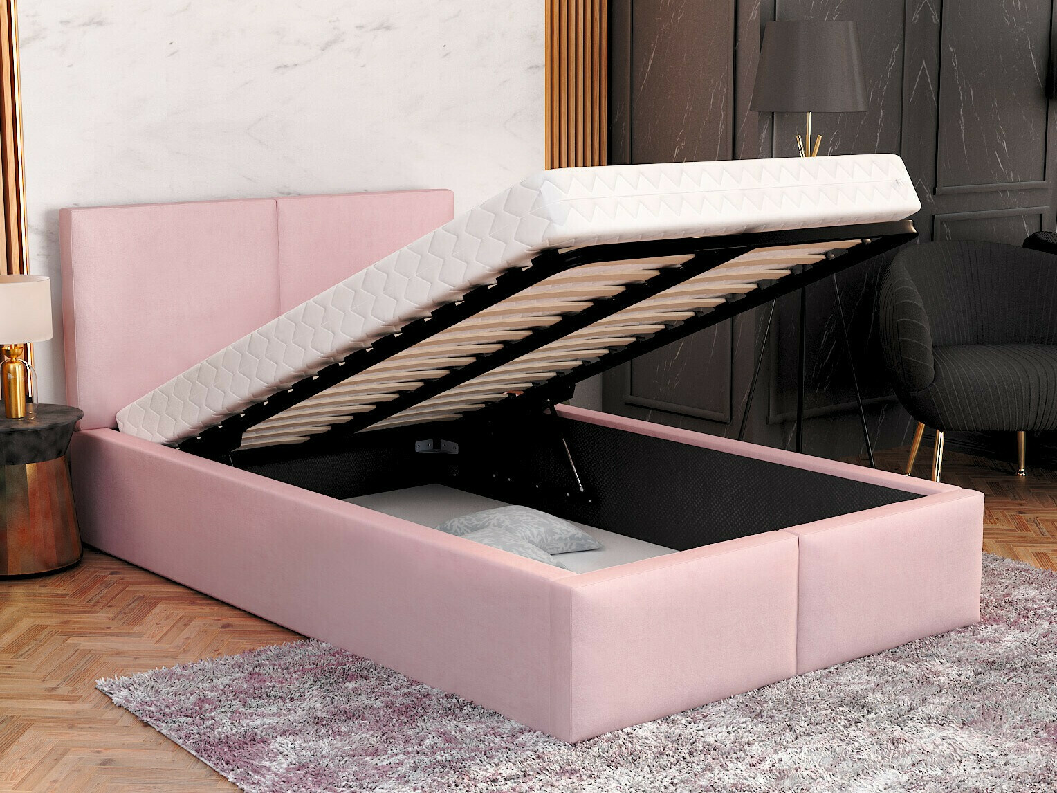 Bed Fairfield 109 (Light pink)
