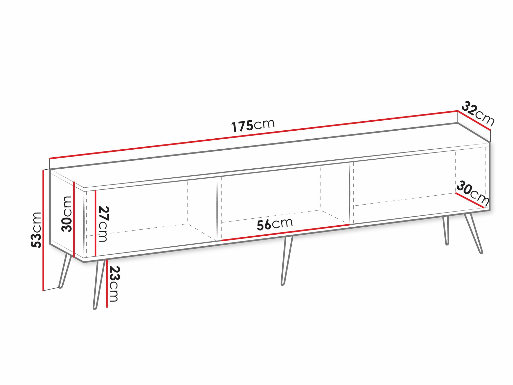 TV stand Princal II (Cream)