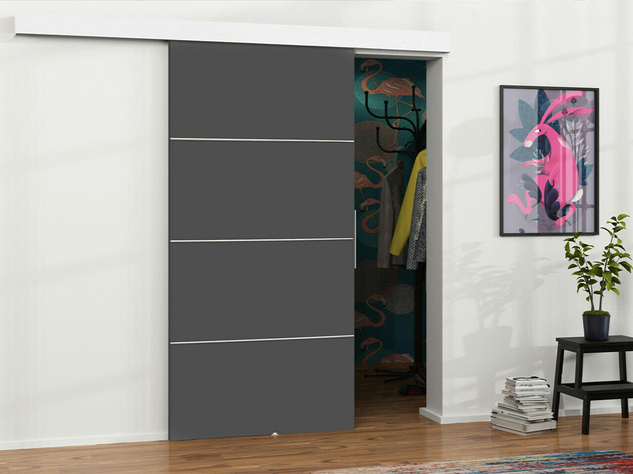 Sliding door Dover 146 (Anthracite)