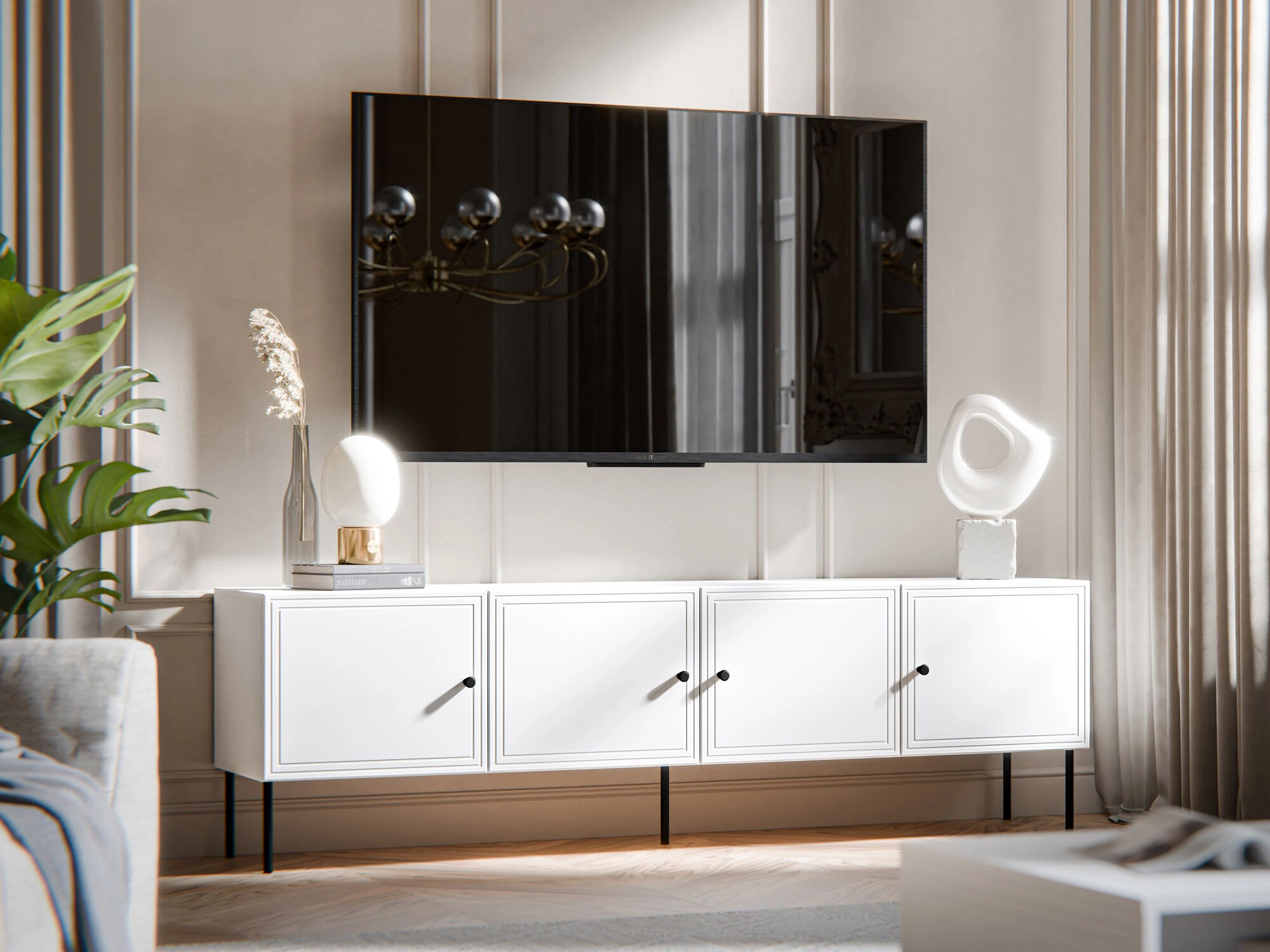 TV stand Celra I (White)