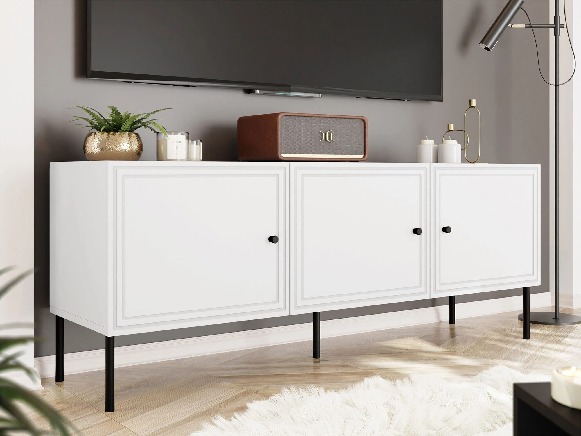 TV stand Celra (White)