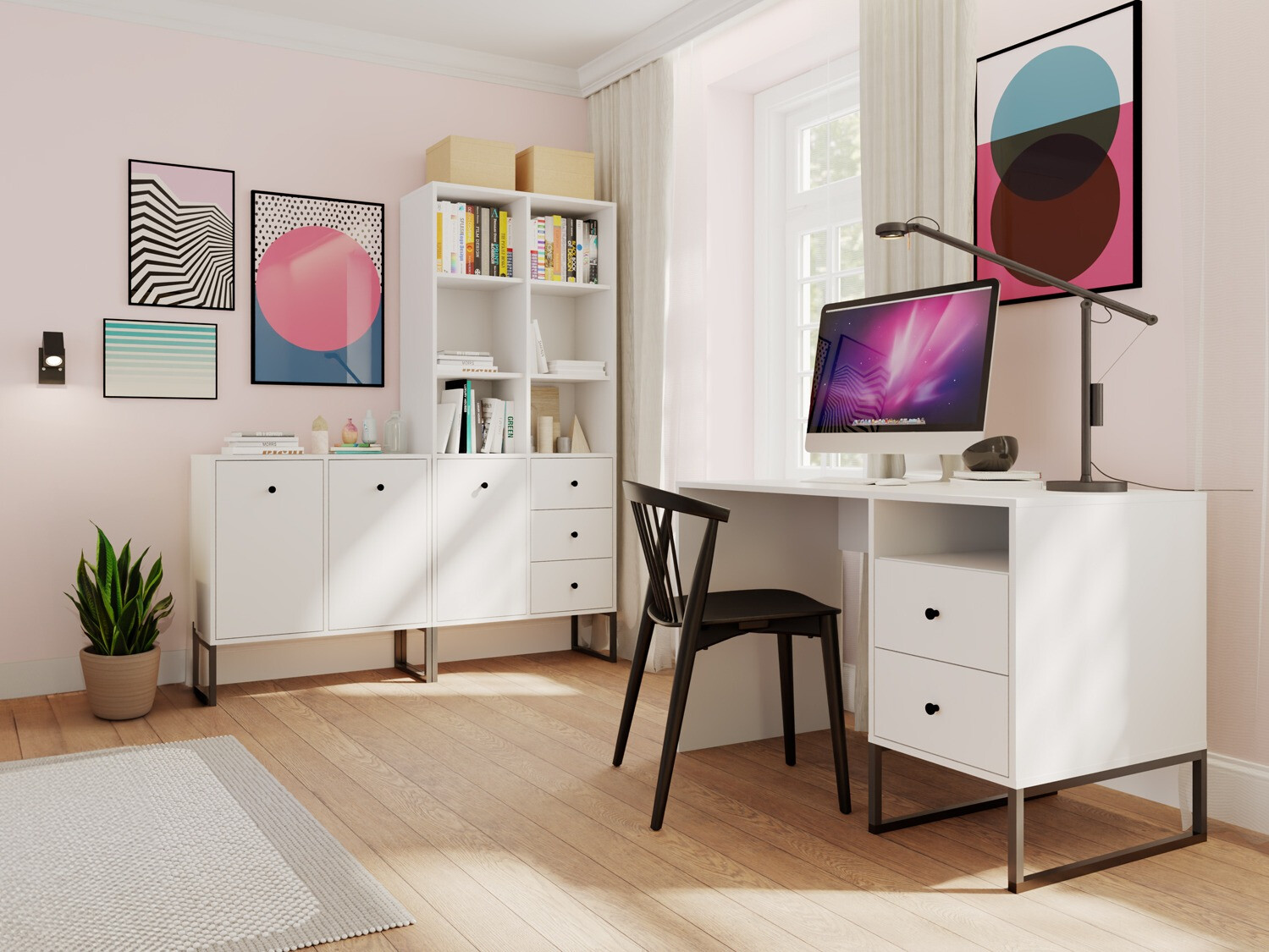 Bookcase Dalferi 107 (White)