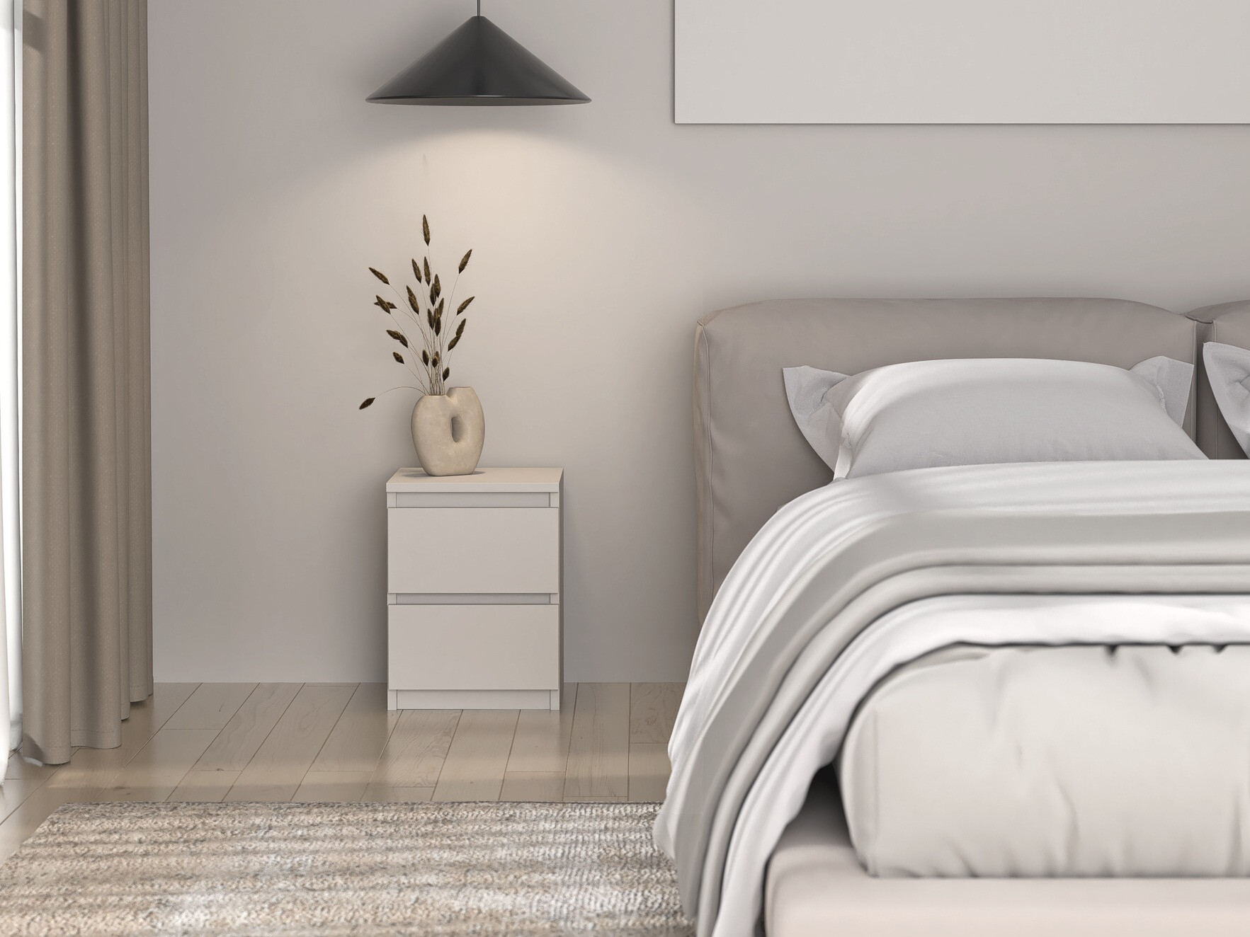 Bedside table Elbvelu 107 (Cashmere)