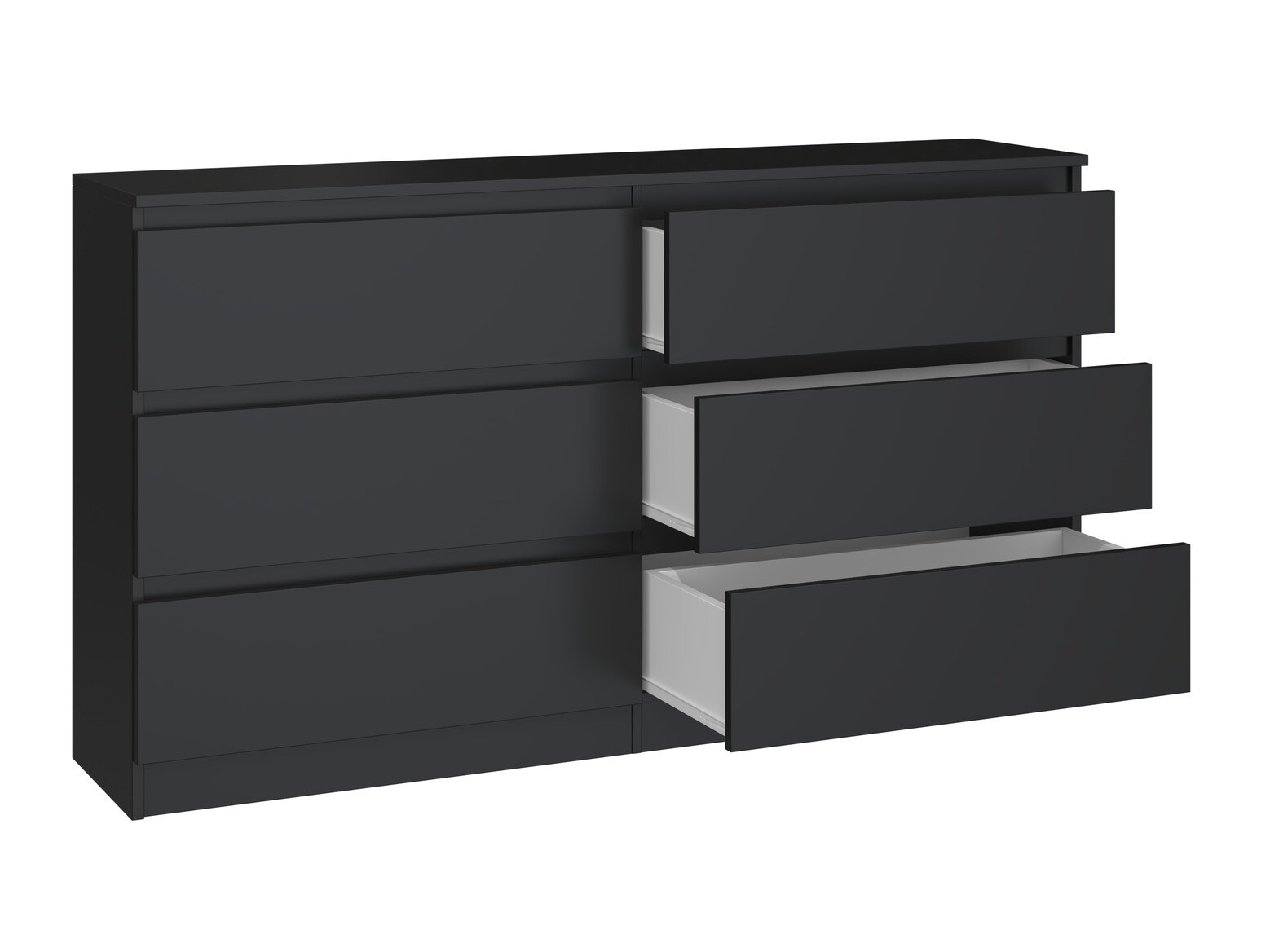 Chest of drawers Elbvelu 102 (Black)