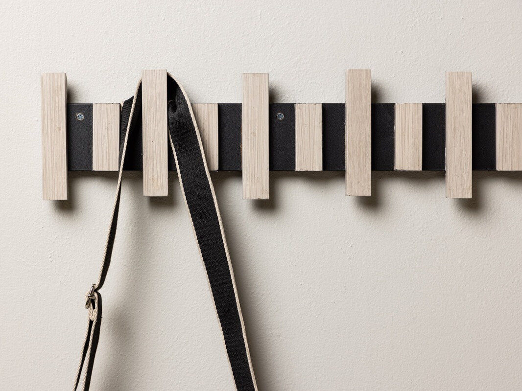 Coat rack Dallas 4429 (Black + Light brown)