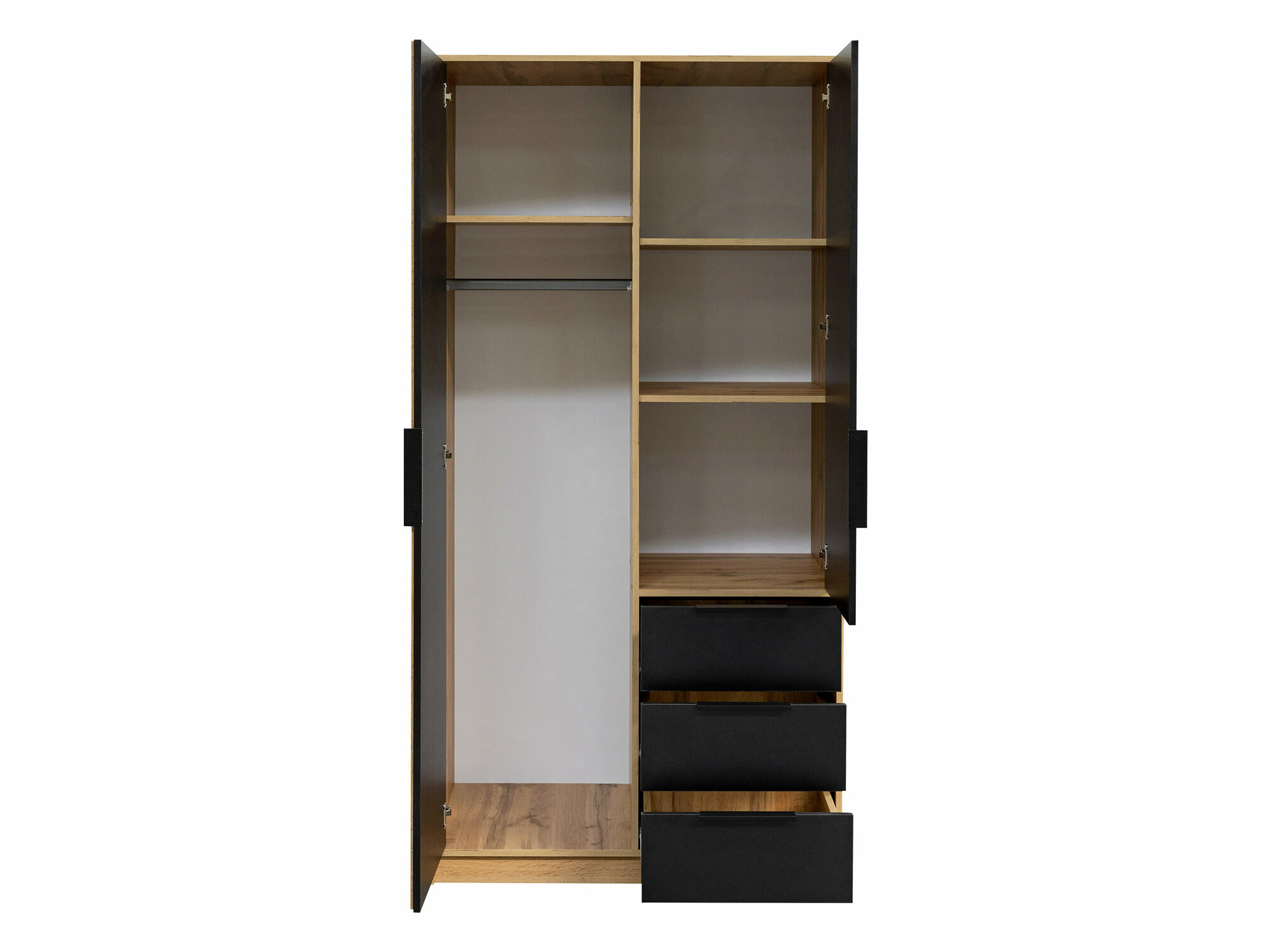 Wardrobe Collis (Wotan Oak + Black)