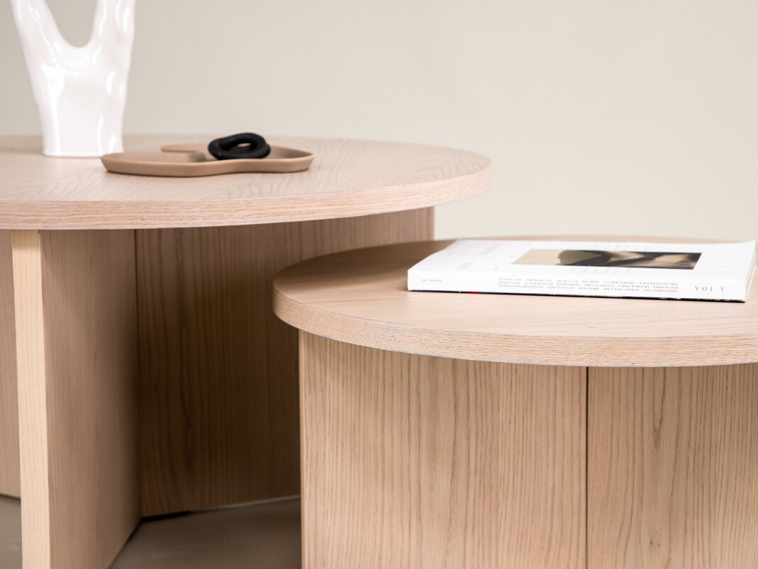 Coffee table set Dallas 4475 (Light wood)