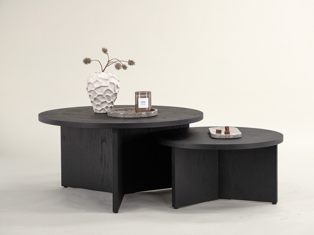 Nest of coffee tables Dallas 4475 (Black)