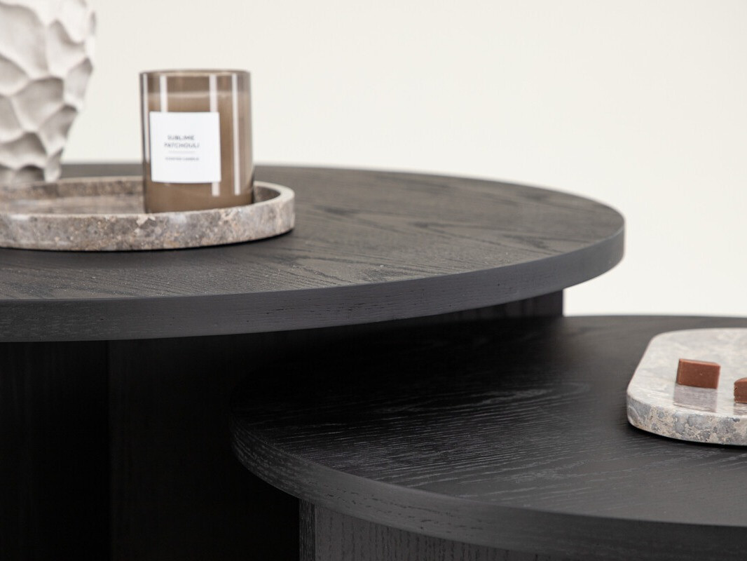 Nest of coffee tables Dallas 4475 (Black)