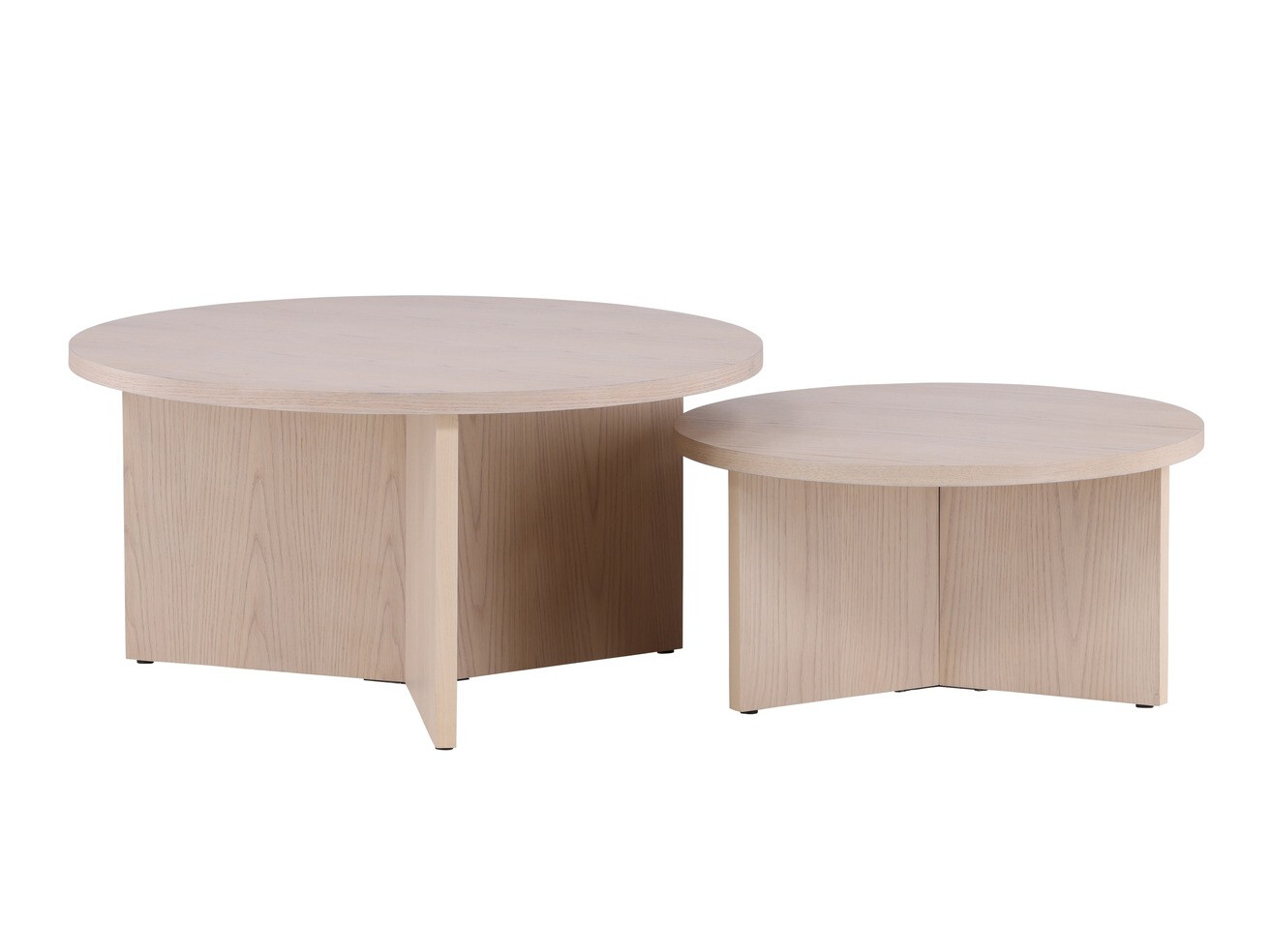Nest of coffee tables Dallas 4475 (Light wood)
