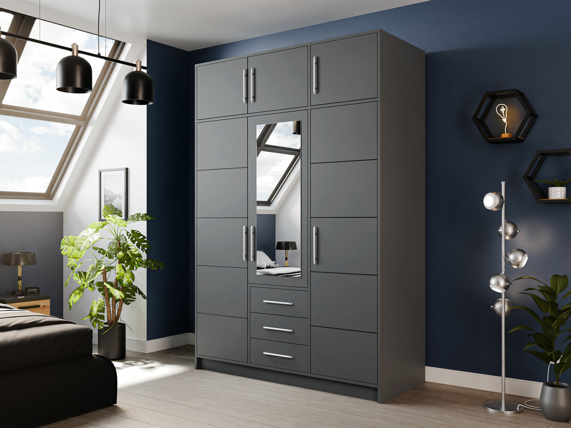 Sideboard Dortivu I (Graphite)