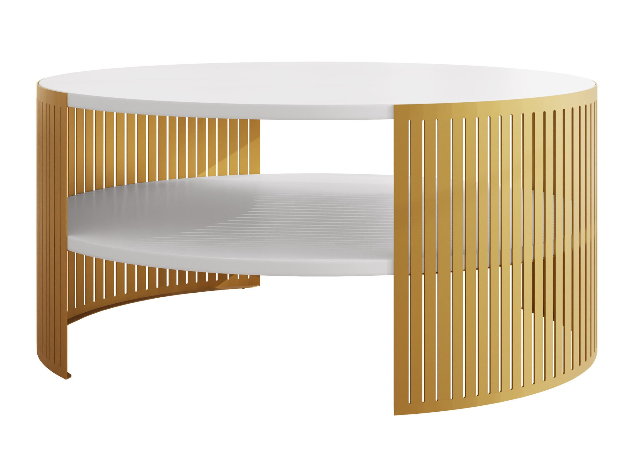 Coffee table Civer I (Golden + White)