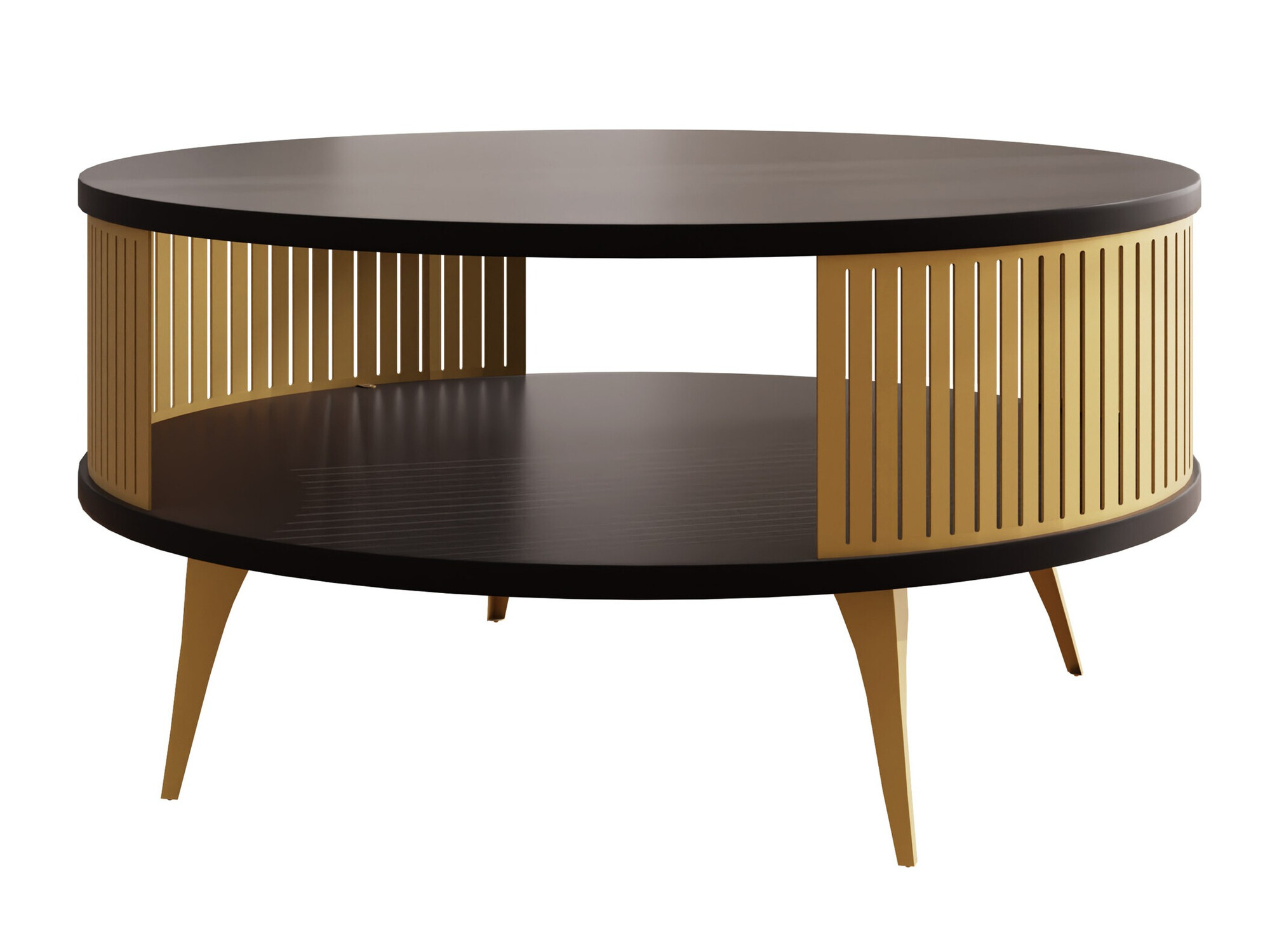 Coffee table Vitum I (Golden + Black)
