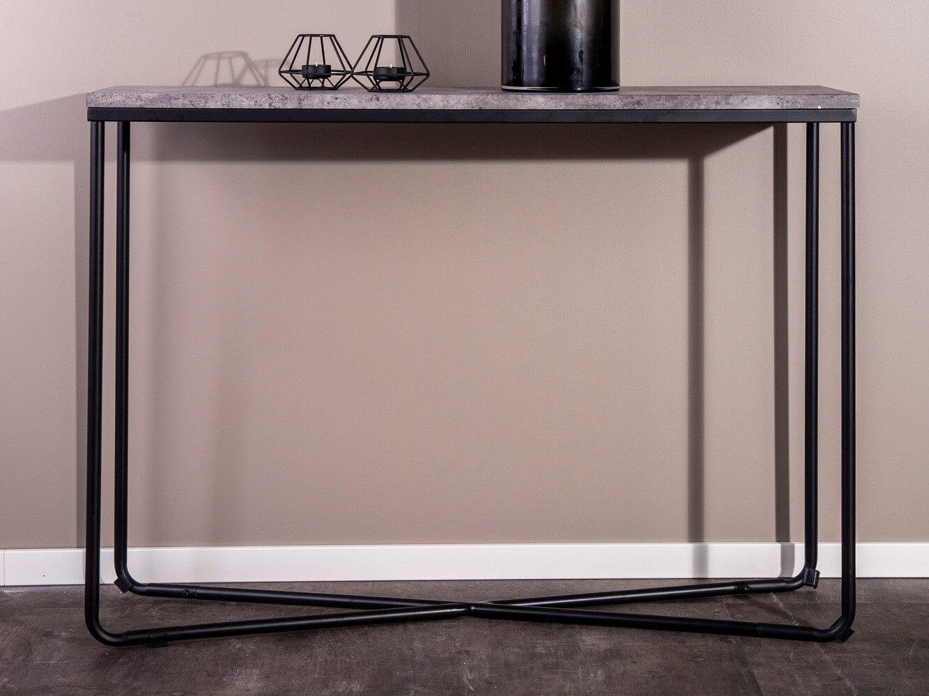 Console table Dallas 197 (Concrete + Black)