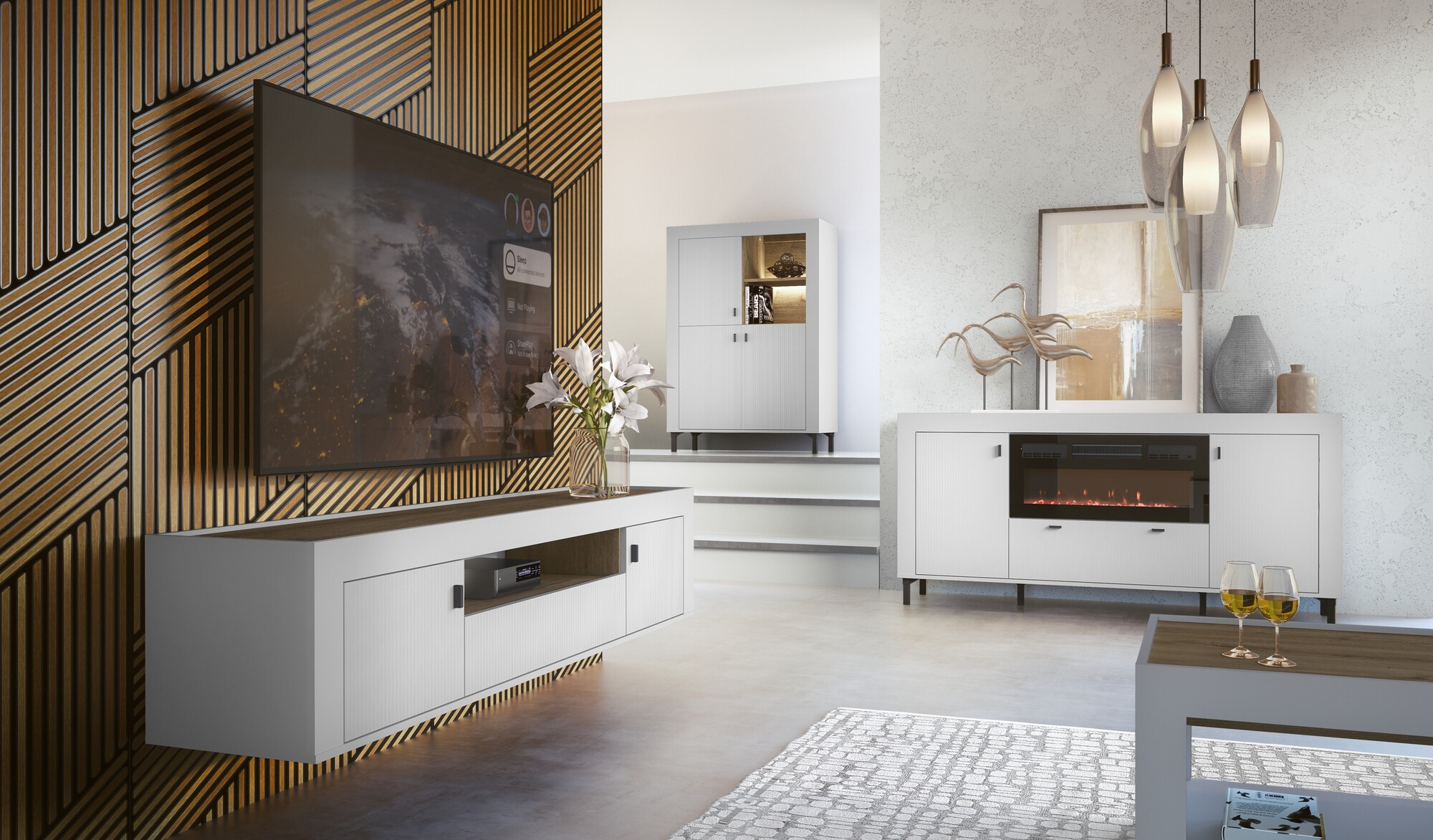 TV stand Mormavu 106 (Matte white)