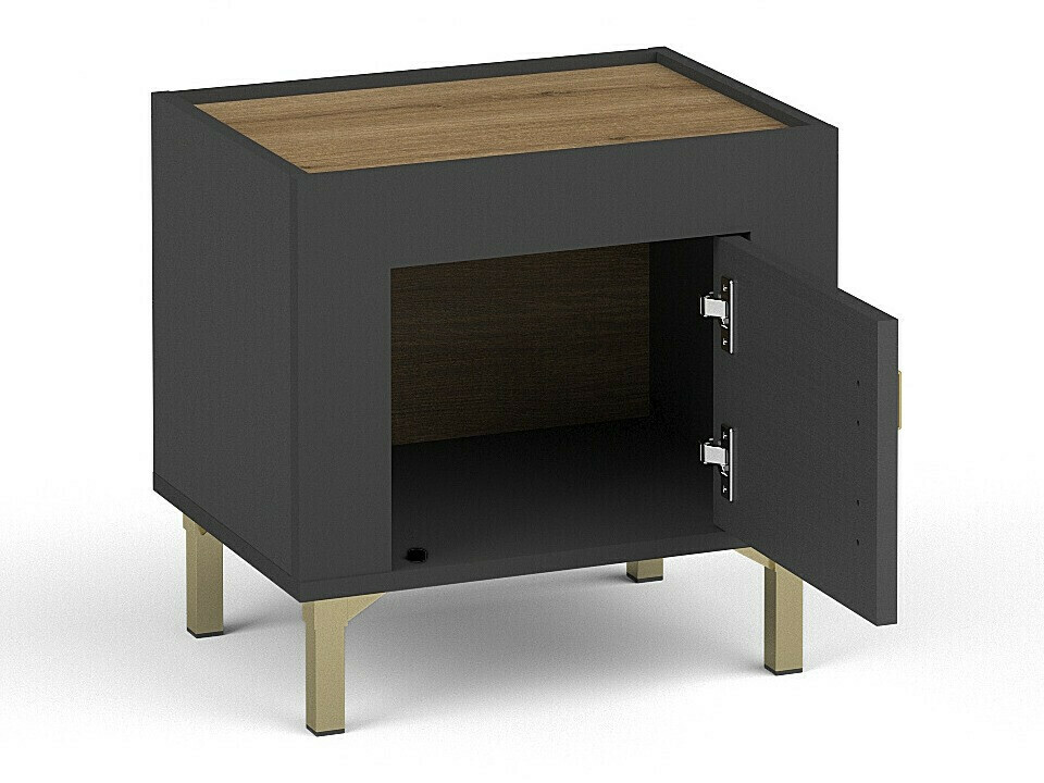 Bedroom set Mormavu 113 (Matte black)