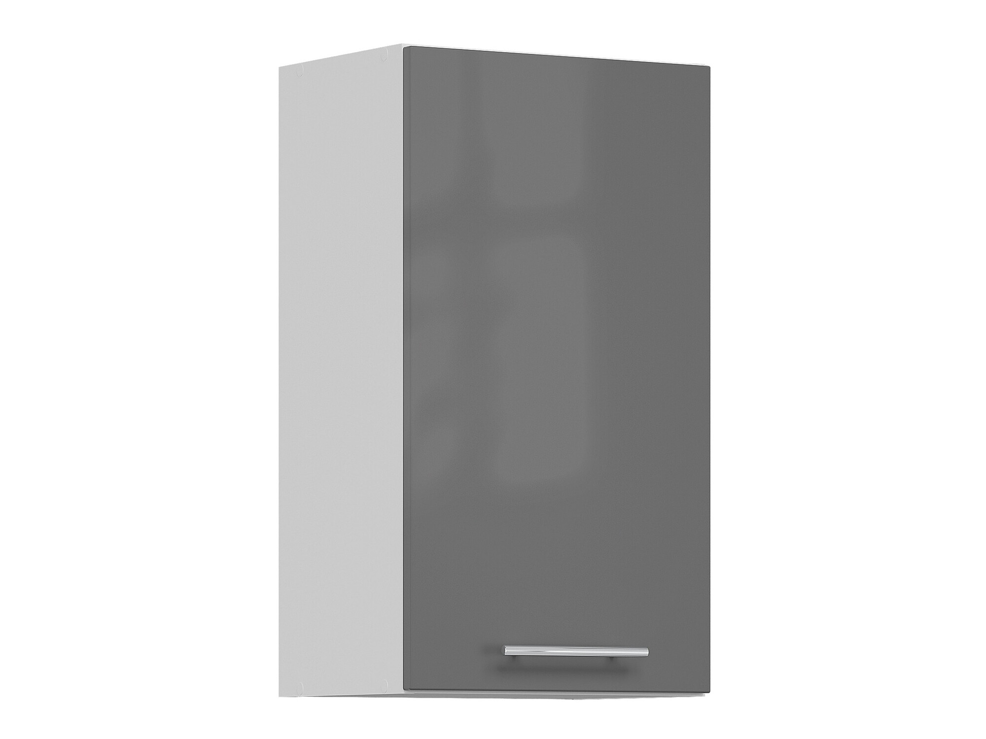 Modular wall cabinet Glossy Grey 101
