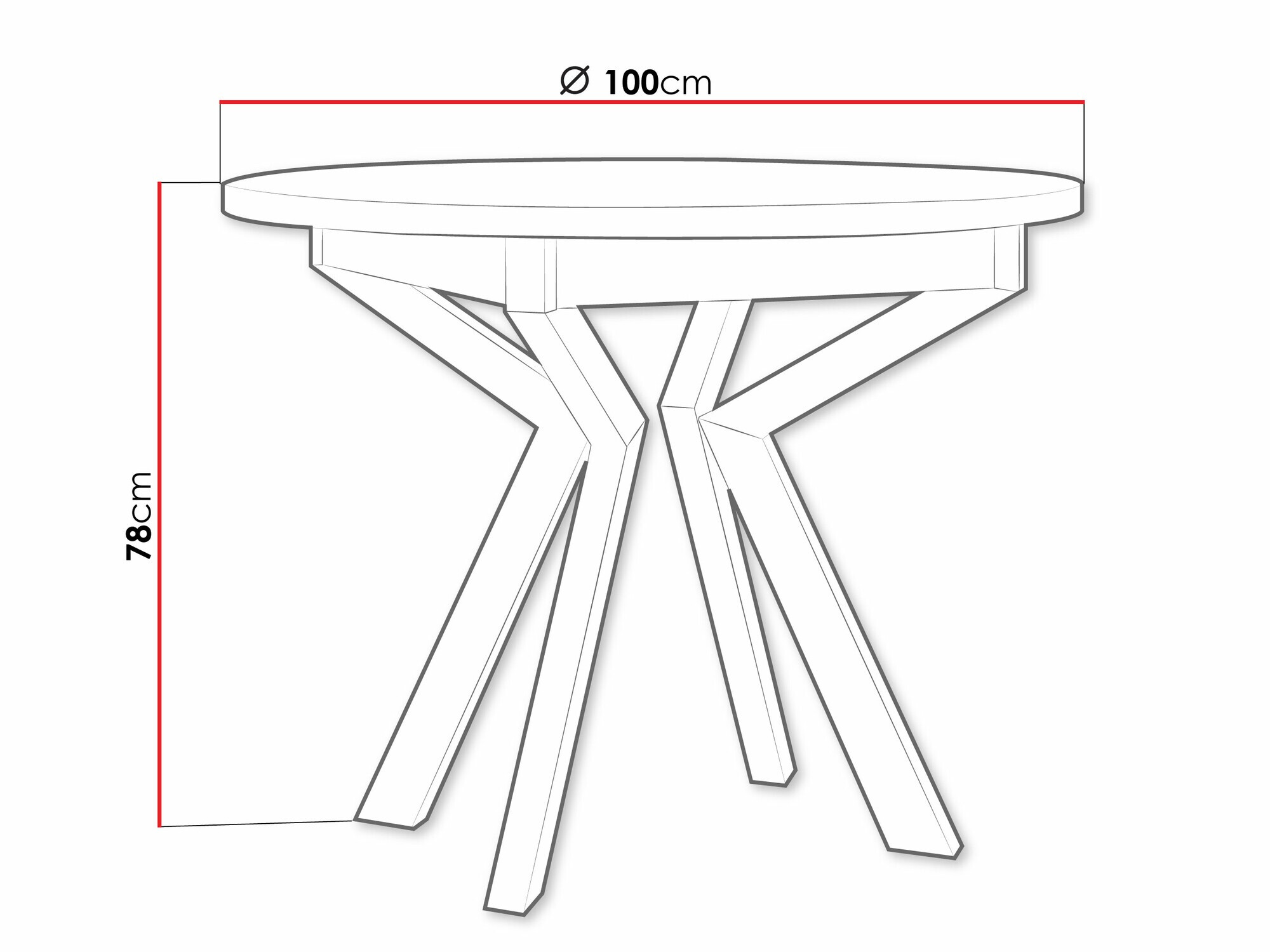 Table Victorville 368 (Grandson oak + Black)