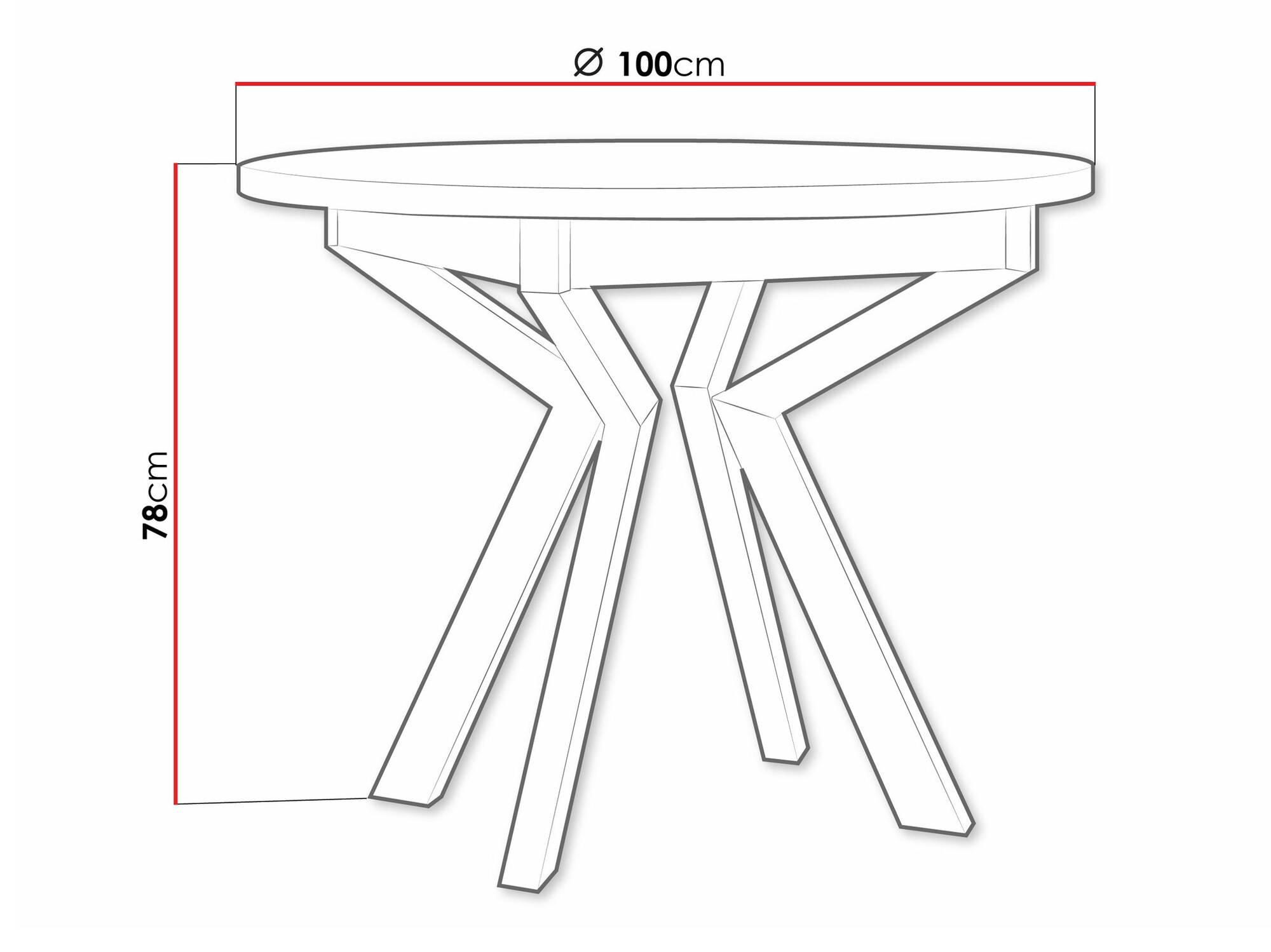 Table Victorville 368 (White + Black)
