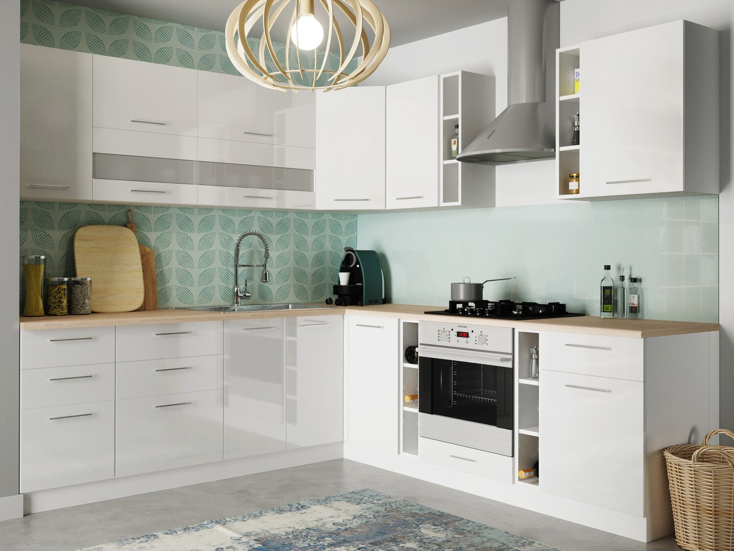 Dishwasher door Tiffa White 136