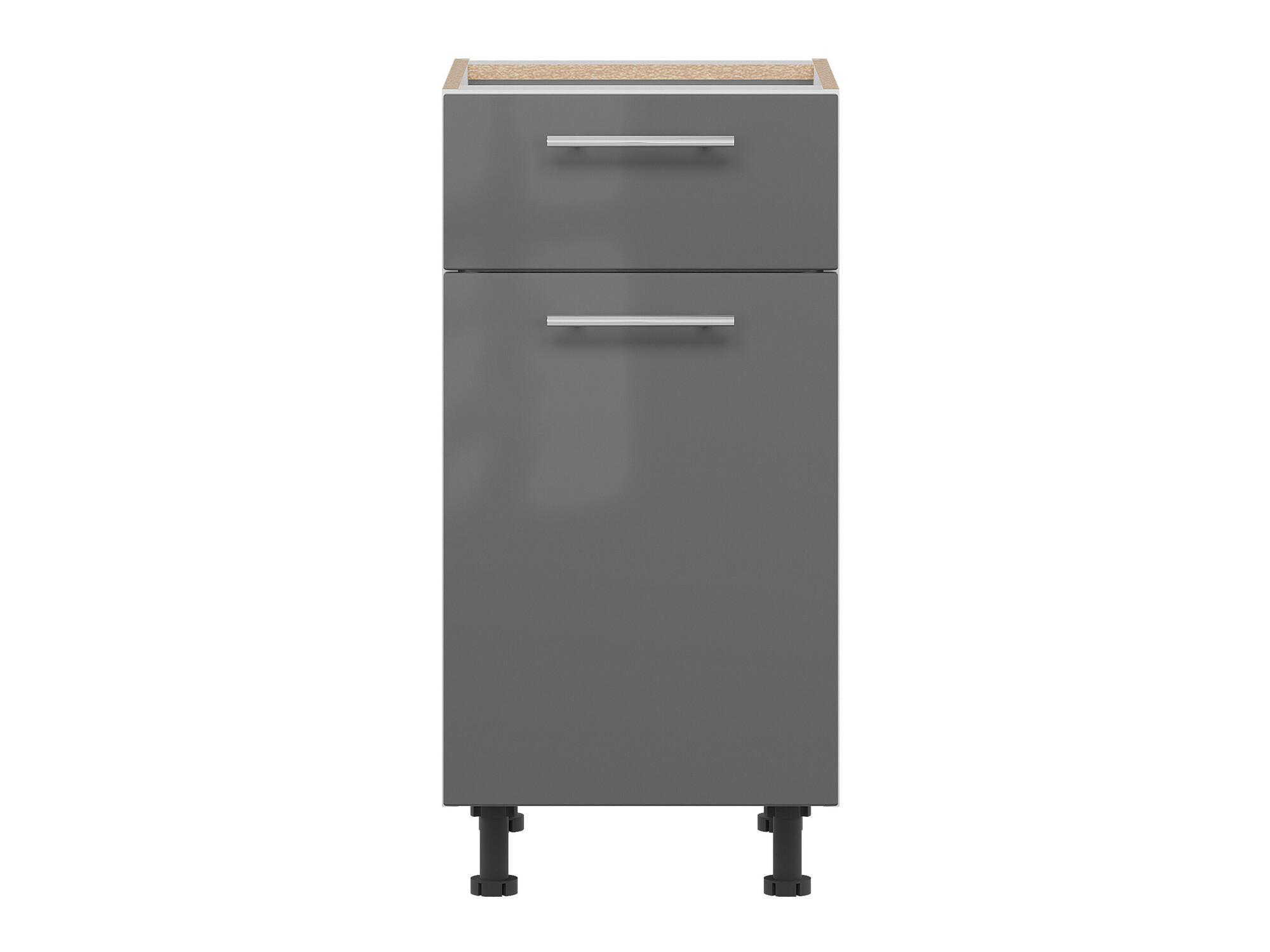 Modular cabinet with drawer and doors Tiffa Grey 138