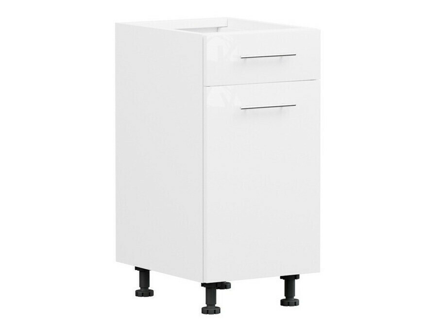 Modular cabinet with drawer and doors Tiffa White 141