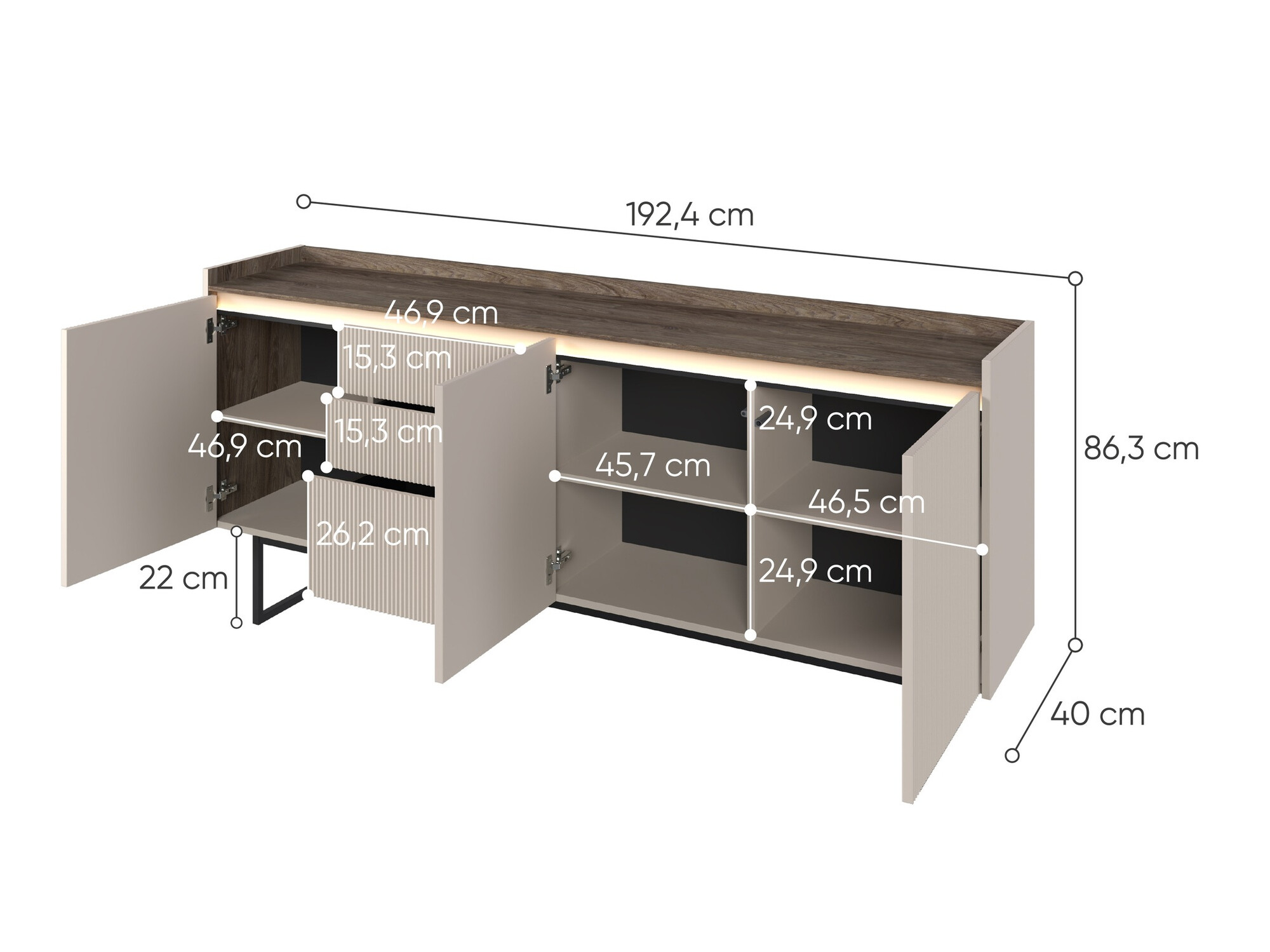 Chest of drawers Elbtei 103