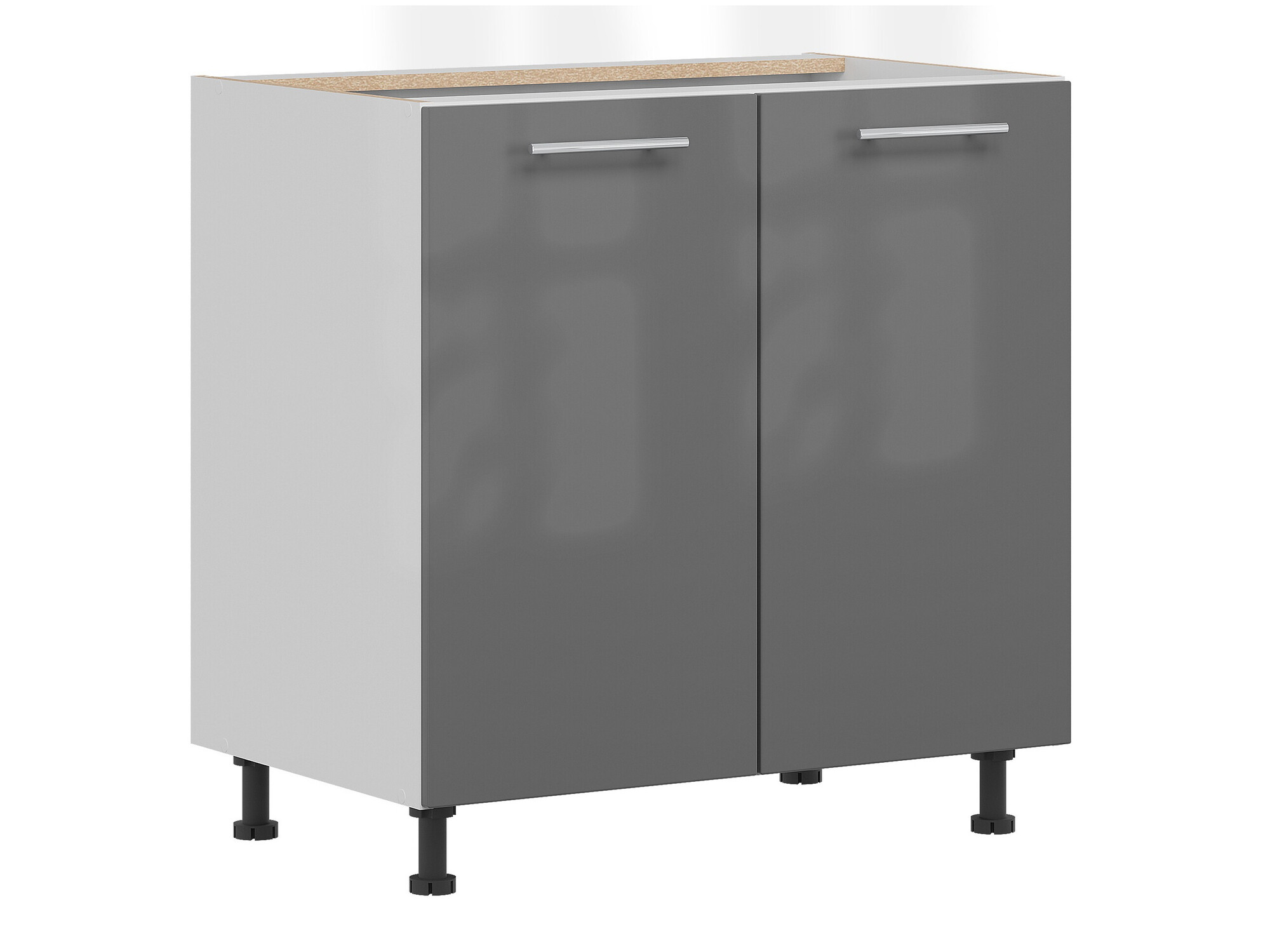 Modular cabinet with doors Tiffa Grey 143