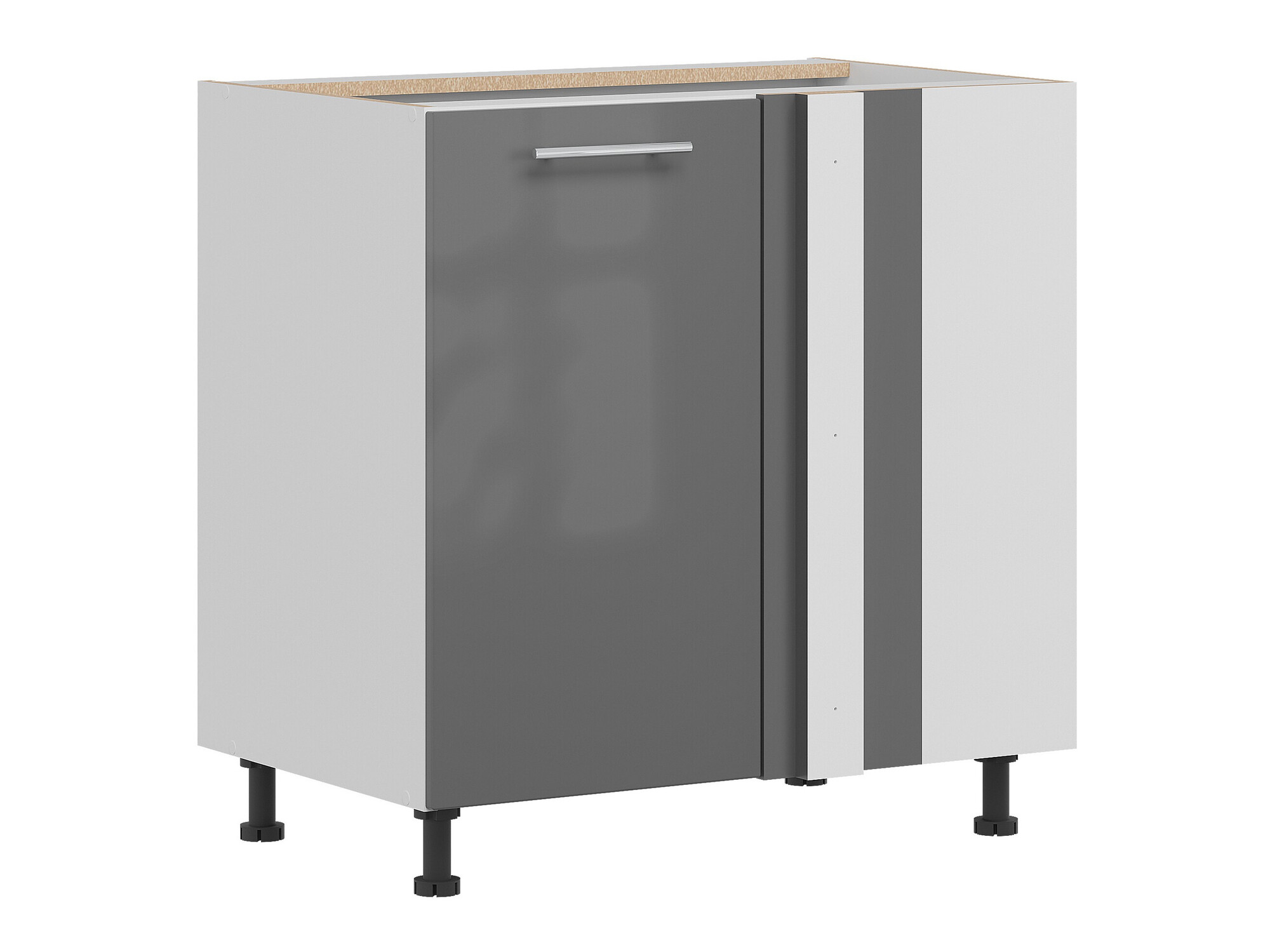 Modular corner cabinet Tiffa Grey 144
