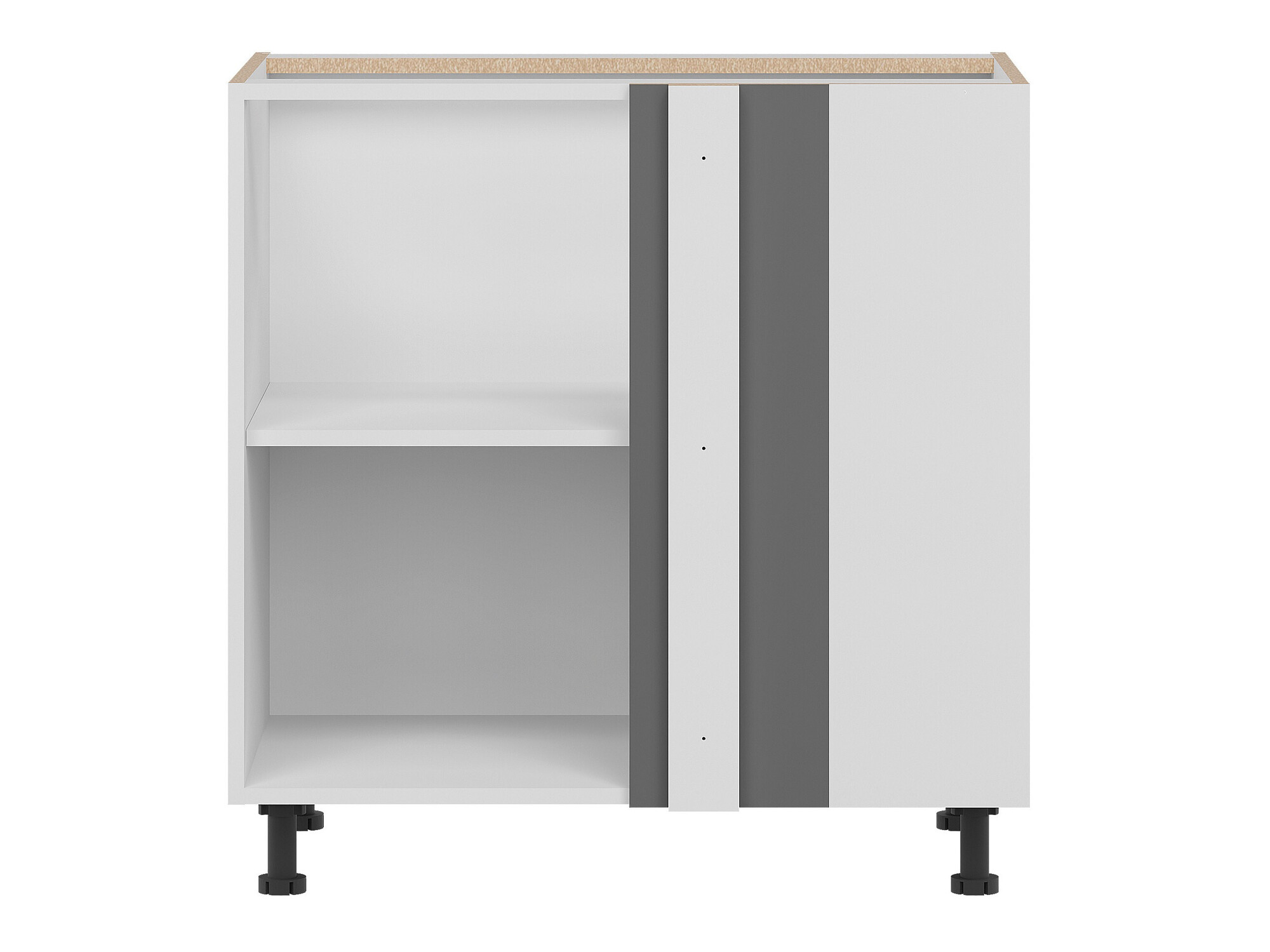 Modular corner cabinet Tiffa Grey 144