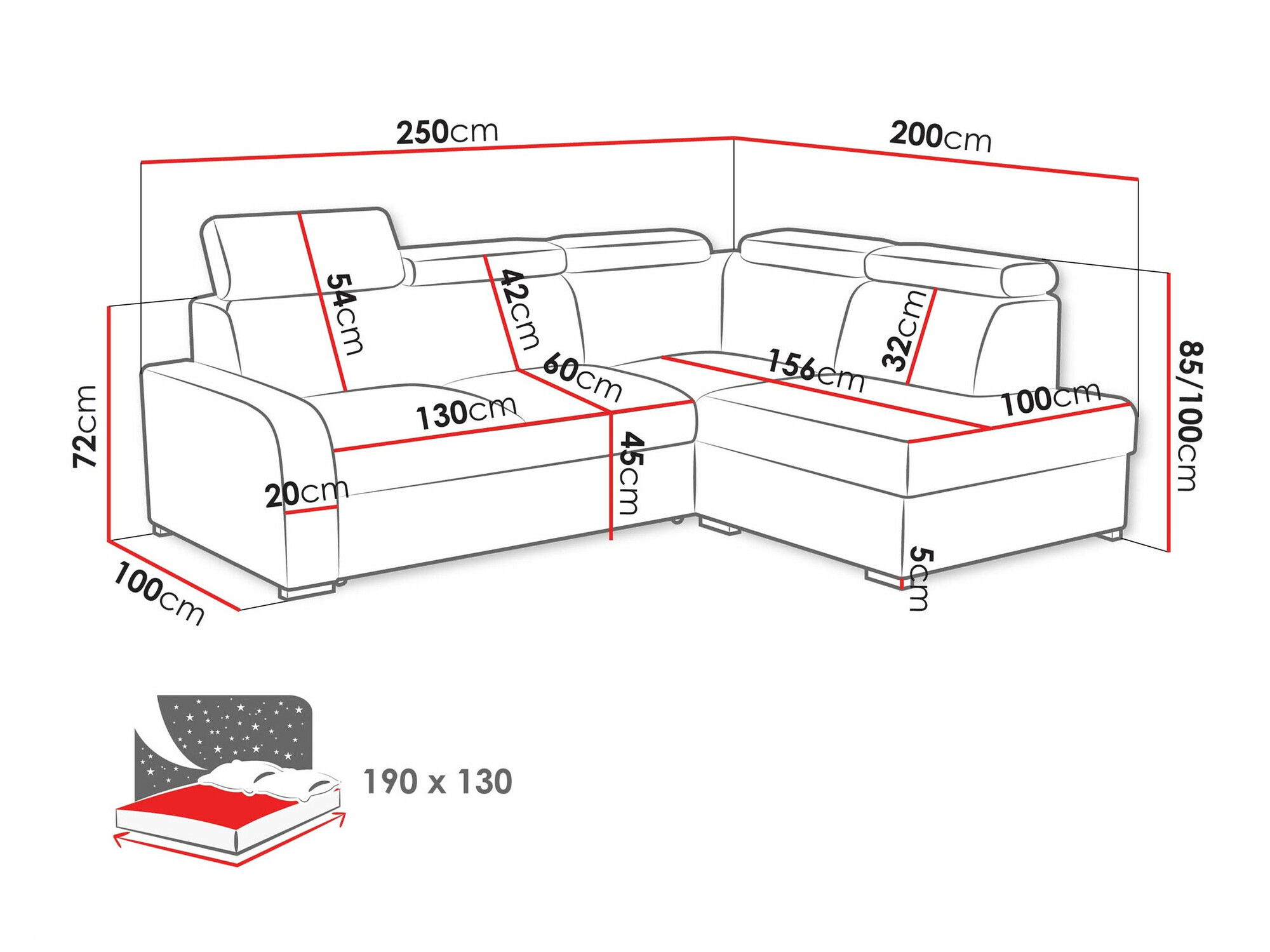 Corner sofa Ovos II (Crown 2)