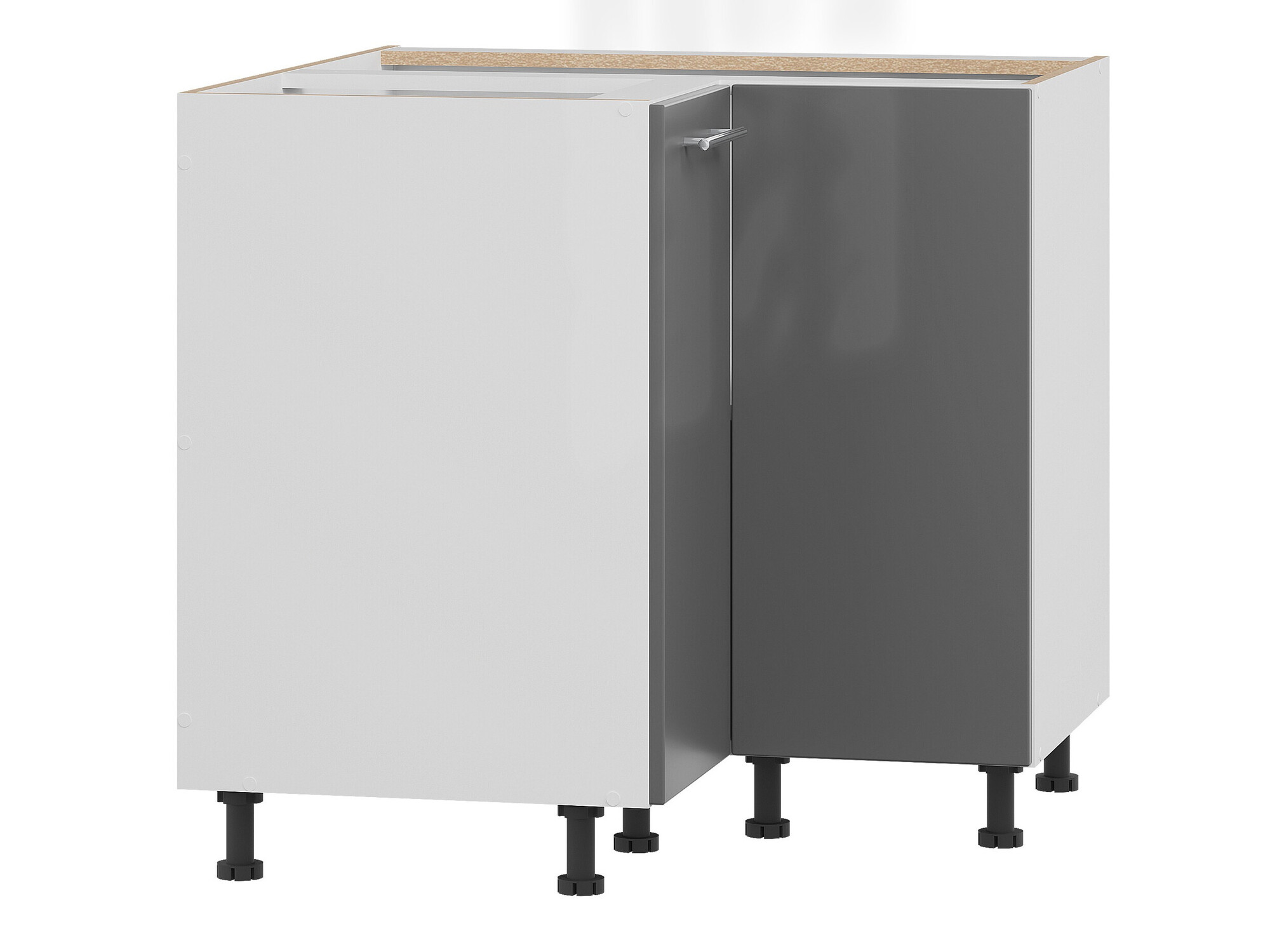 Modular corner cabinet Tiffa Grey 145