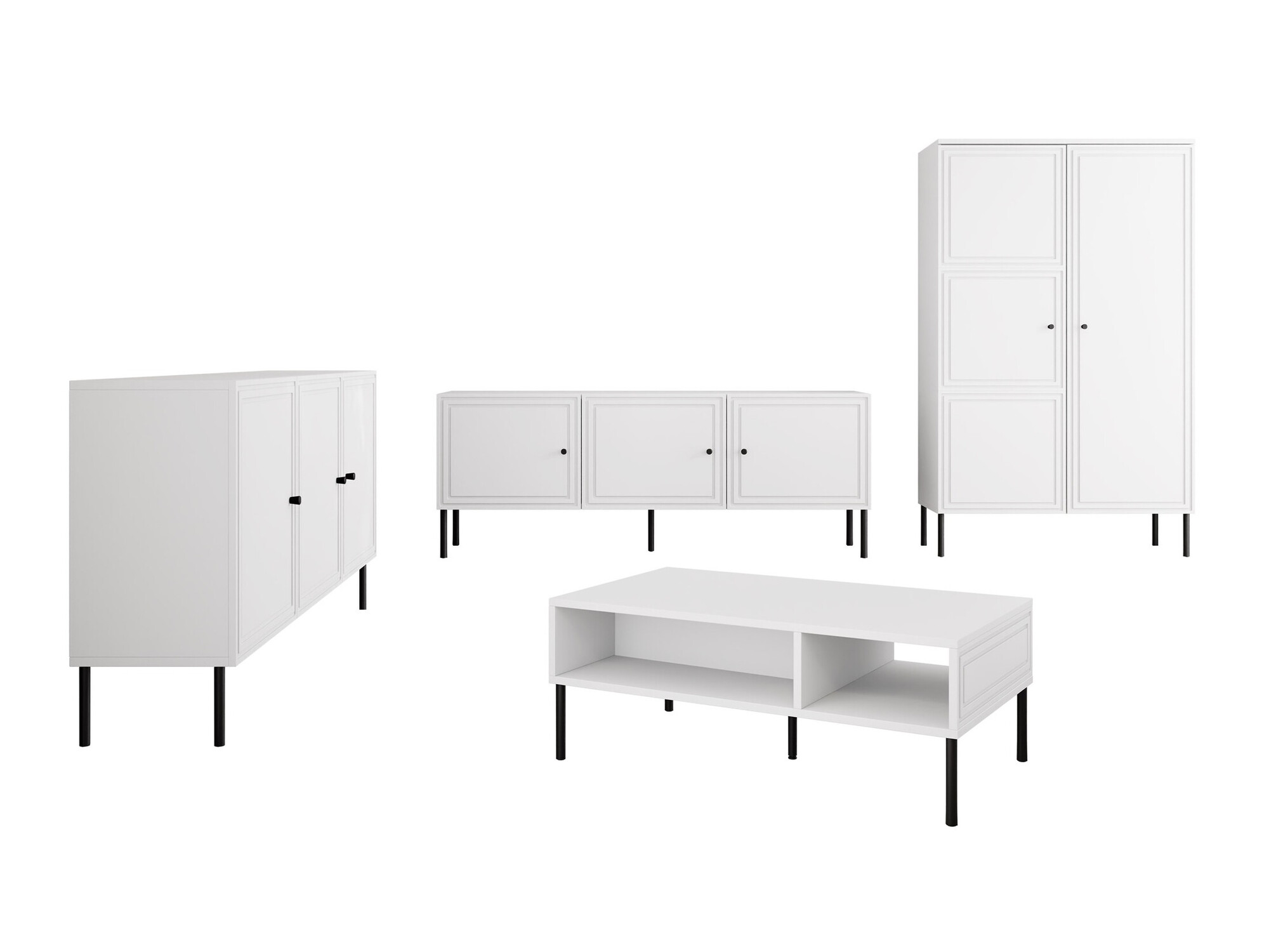 Living room set Celra (White)