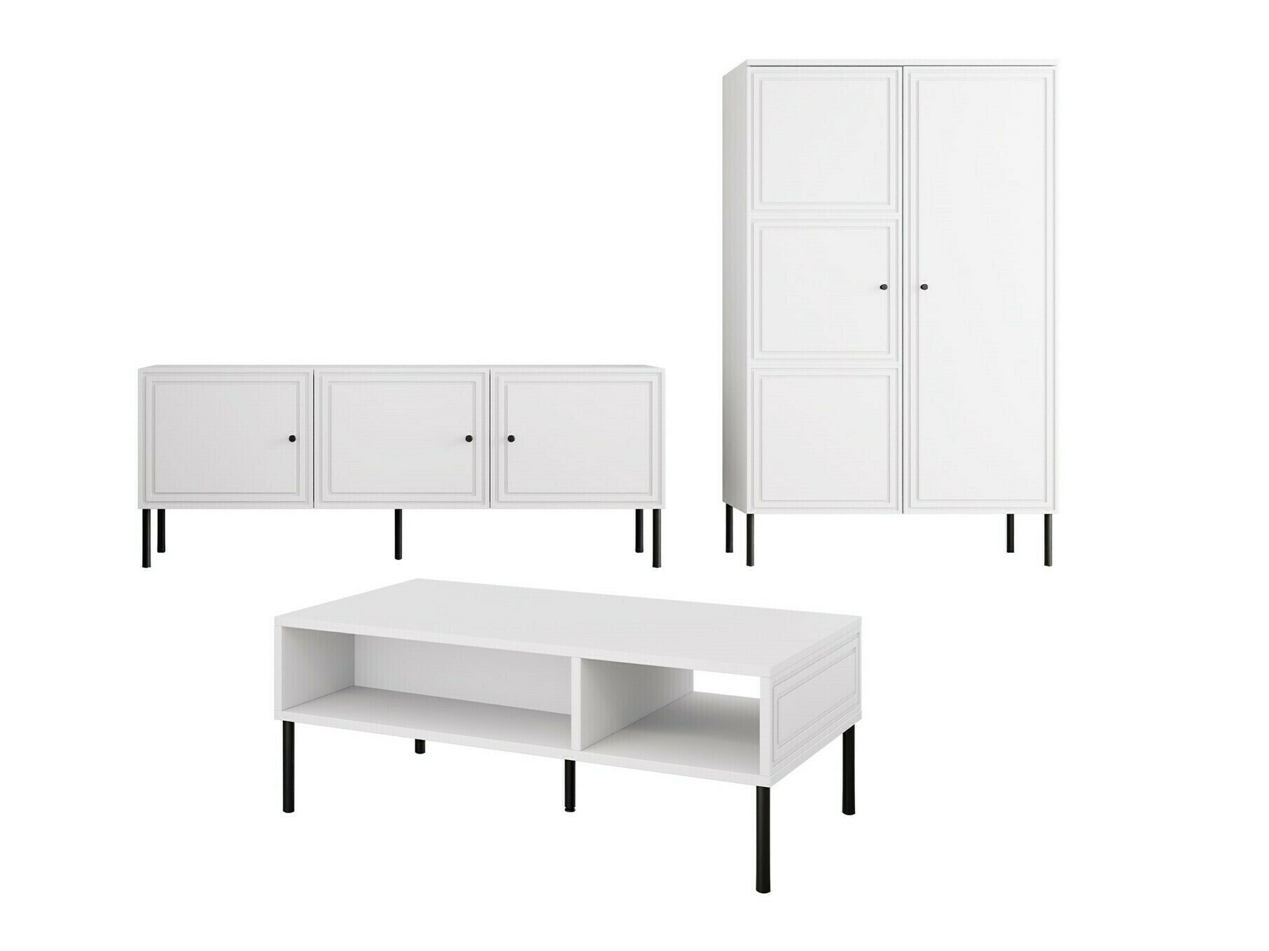 Living room set Celra (White)