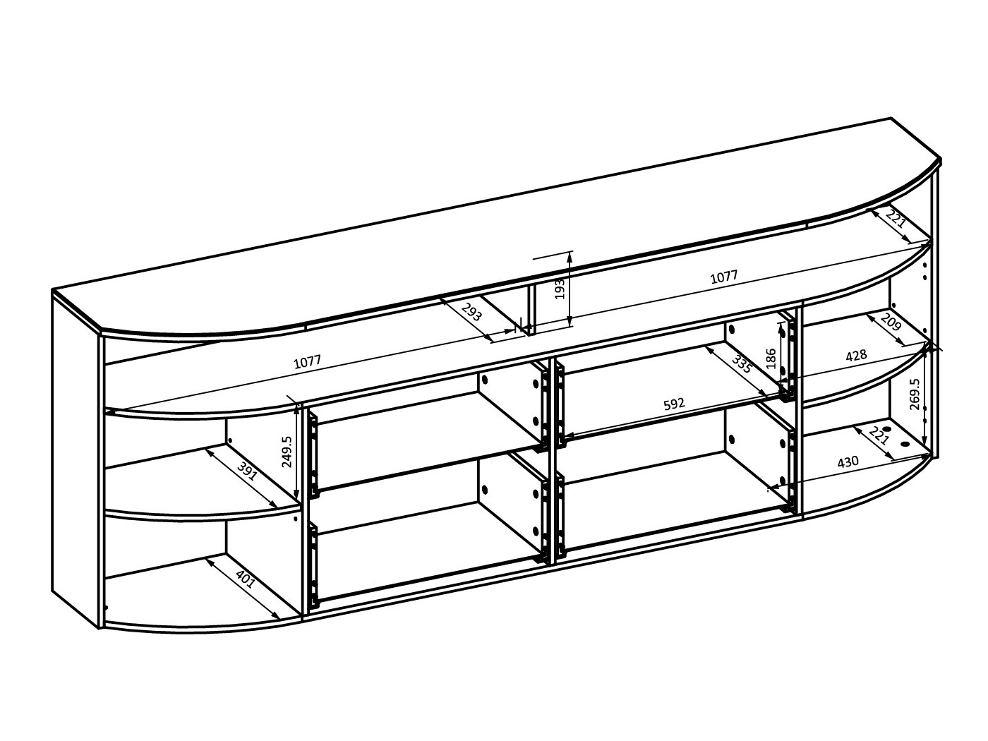 TV stand Tenelmo 113