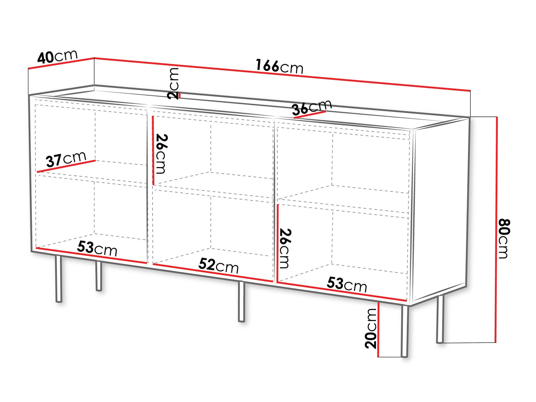 Sideboard Sillen (Cashmere)