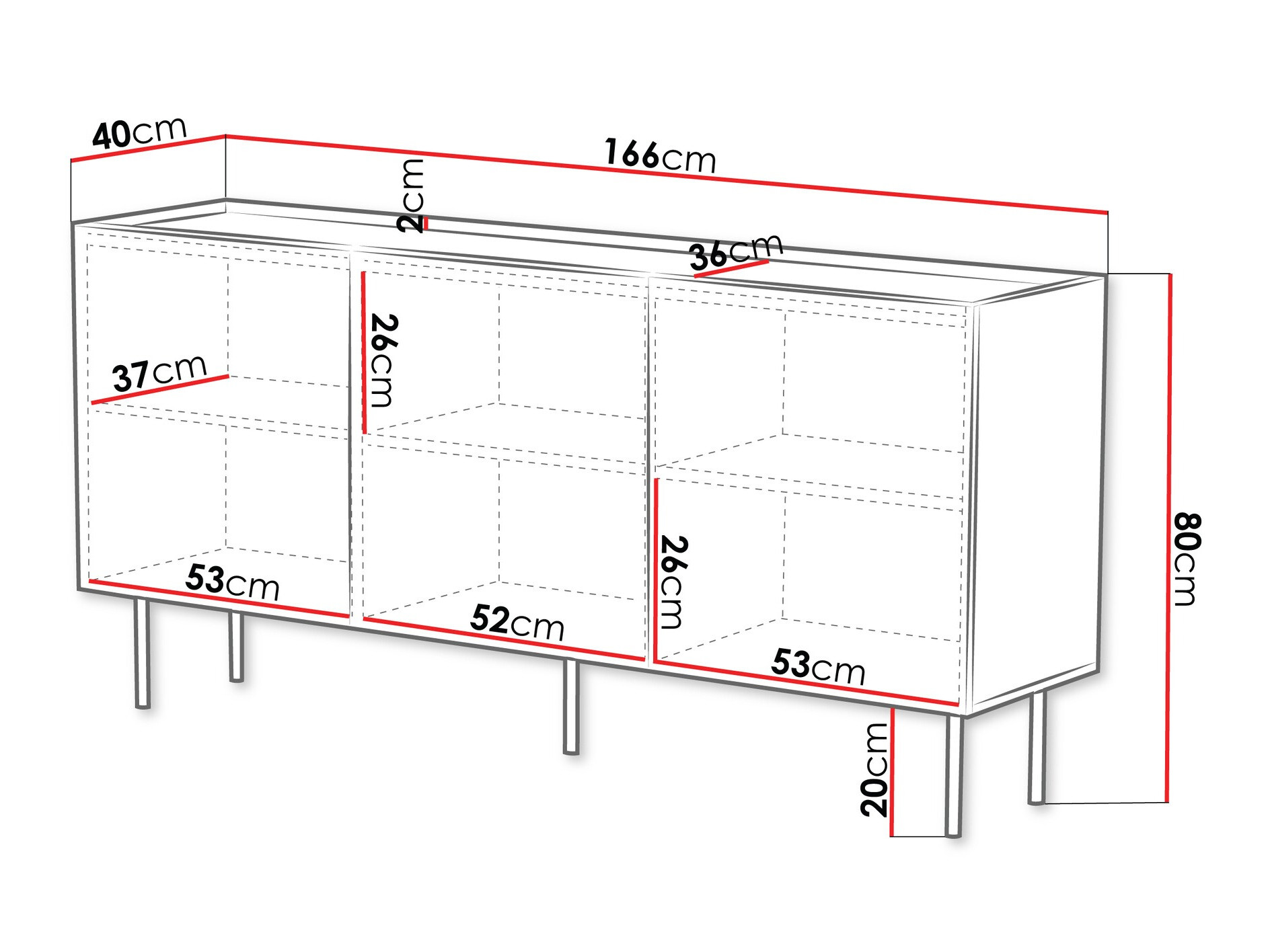 Sideboard Sillen (White)