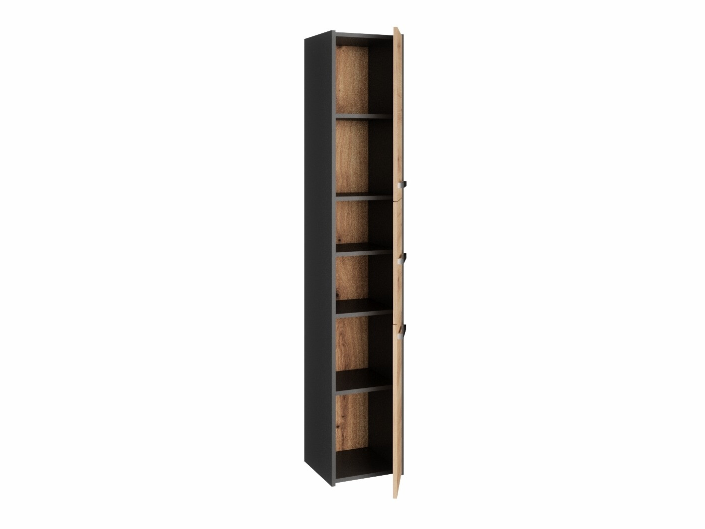 Standing bathroom cabinet Mandeville 249 (Anthracite + Artisan oak)