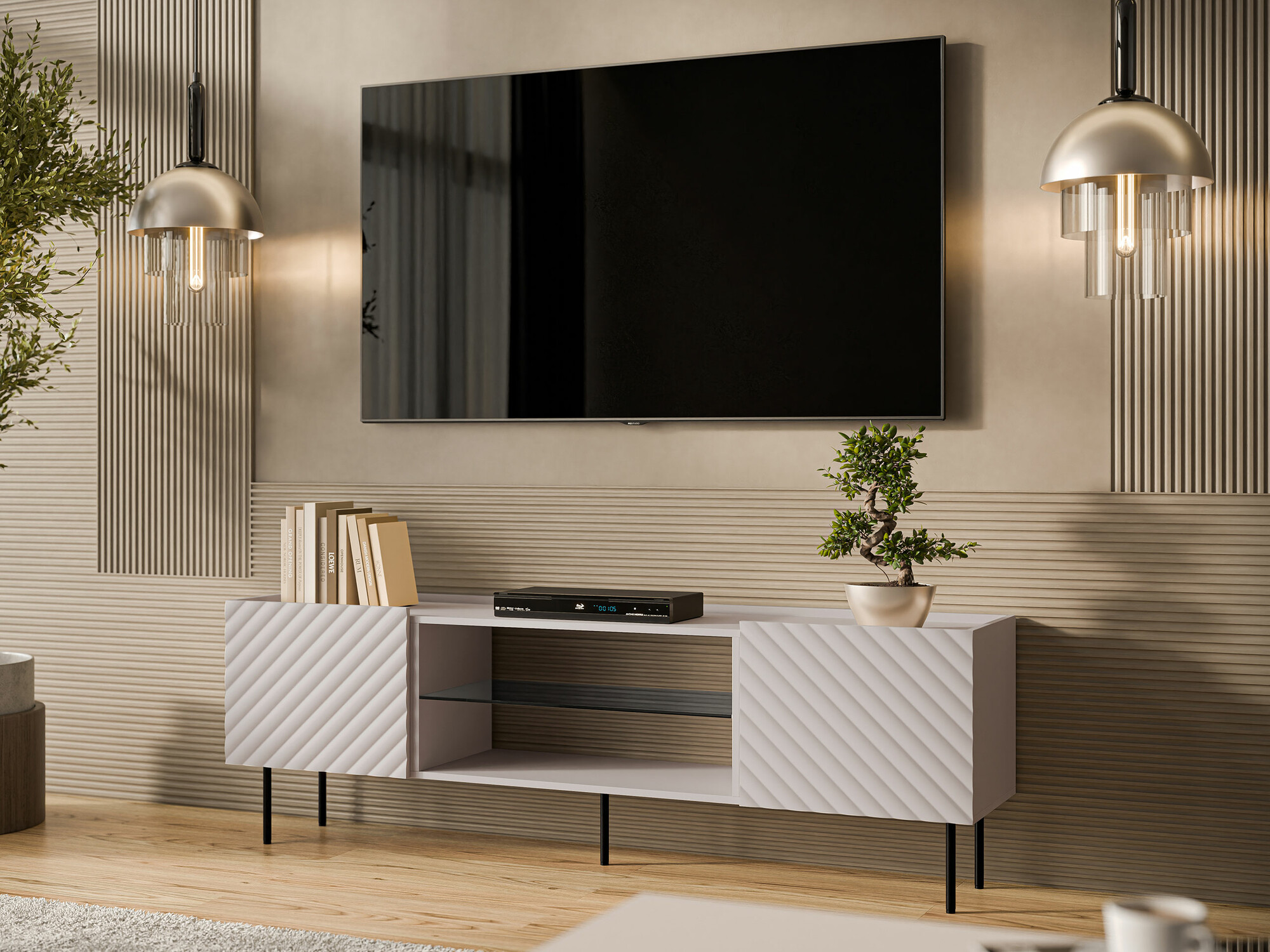 TV stand Sillen II (Cashmere)