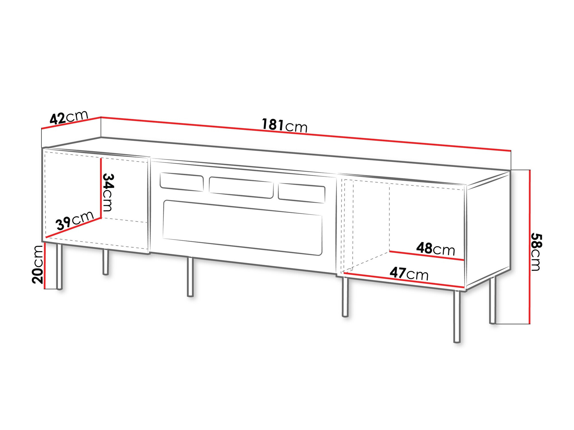 TV stand Fama II