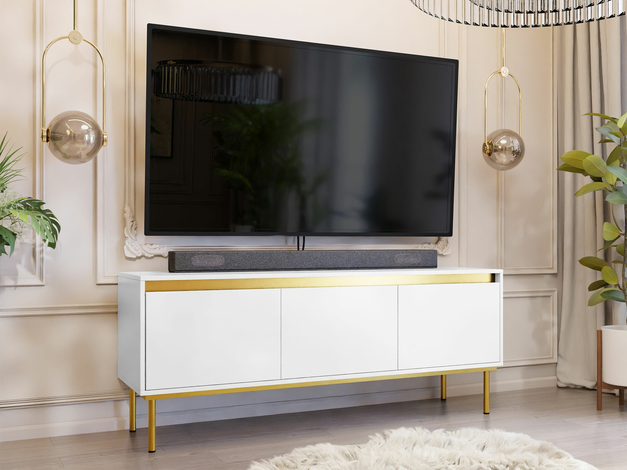 TV stand Comfivo Betula (White)