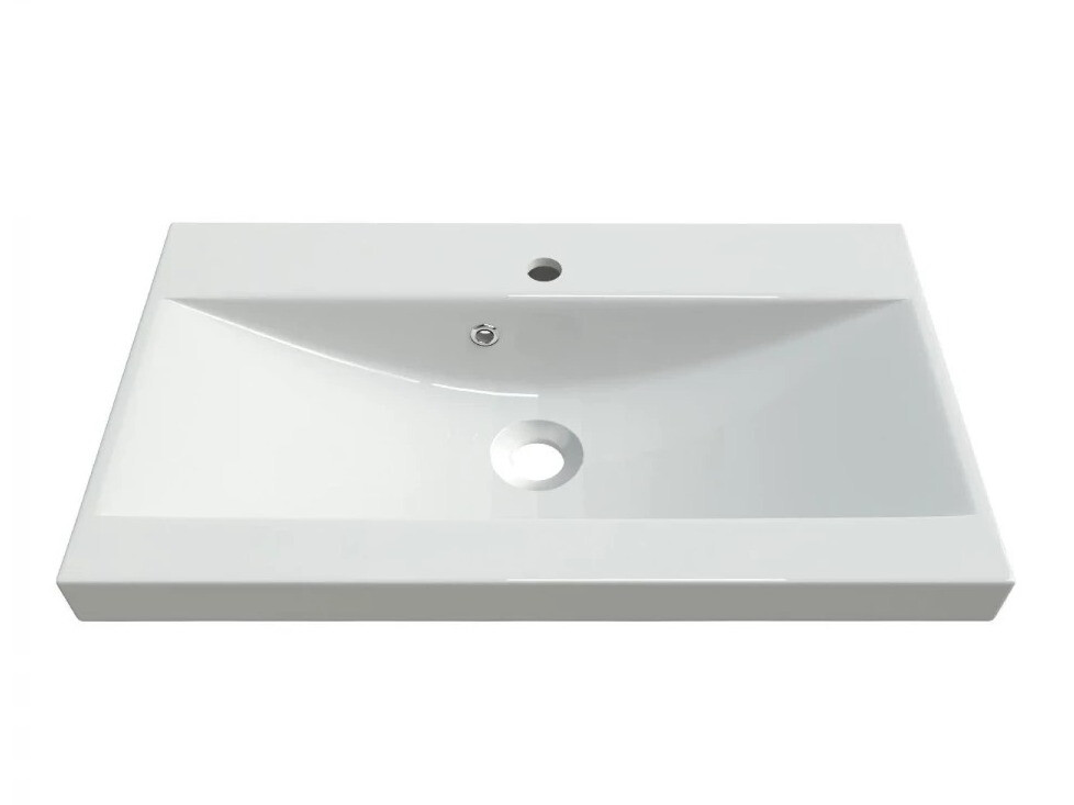 Bathroom set Sarasota 122 (White + Gloss grey)