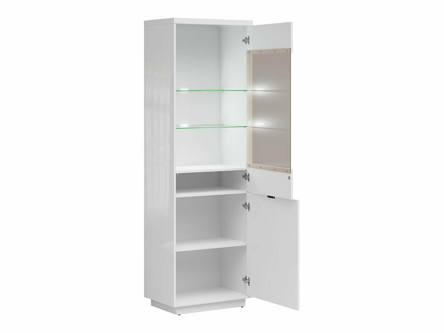 Bookcase Fivale 102 (Glossy white + White)