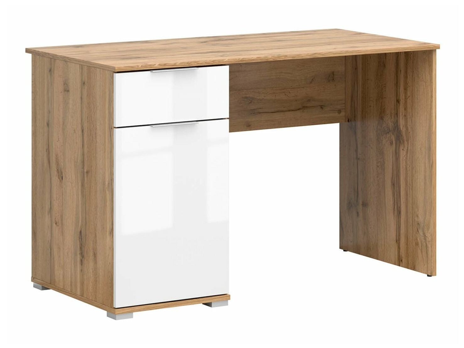 Desk Tivetra 100 (Wotan Oak + Glossy white)