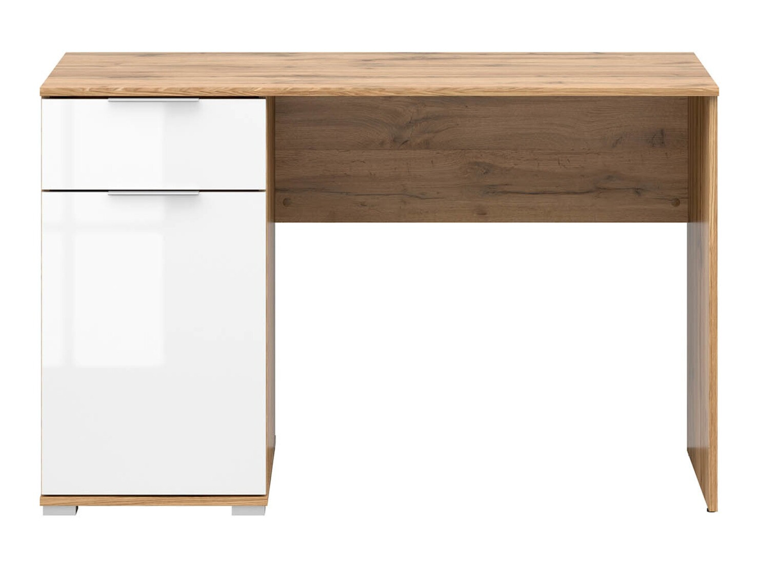 Desk Tivetra 100 (Wotan Oak + Glossy white)